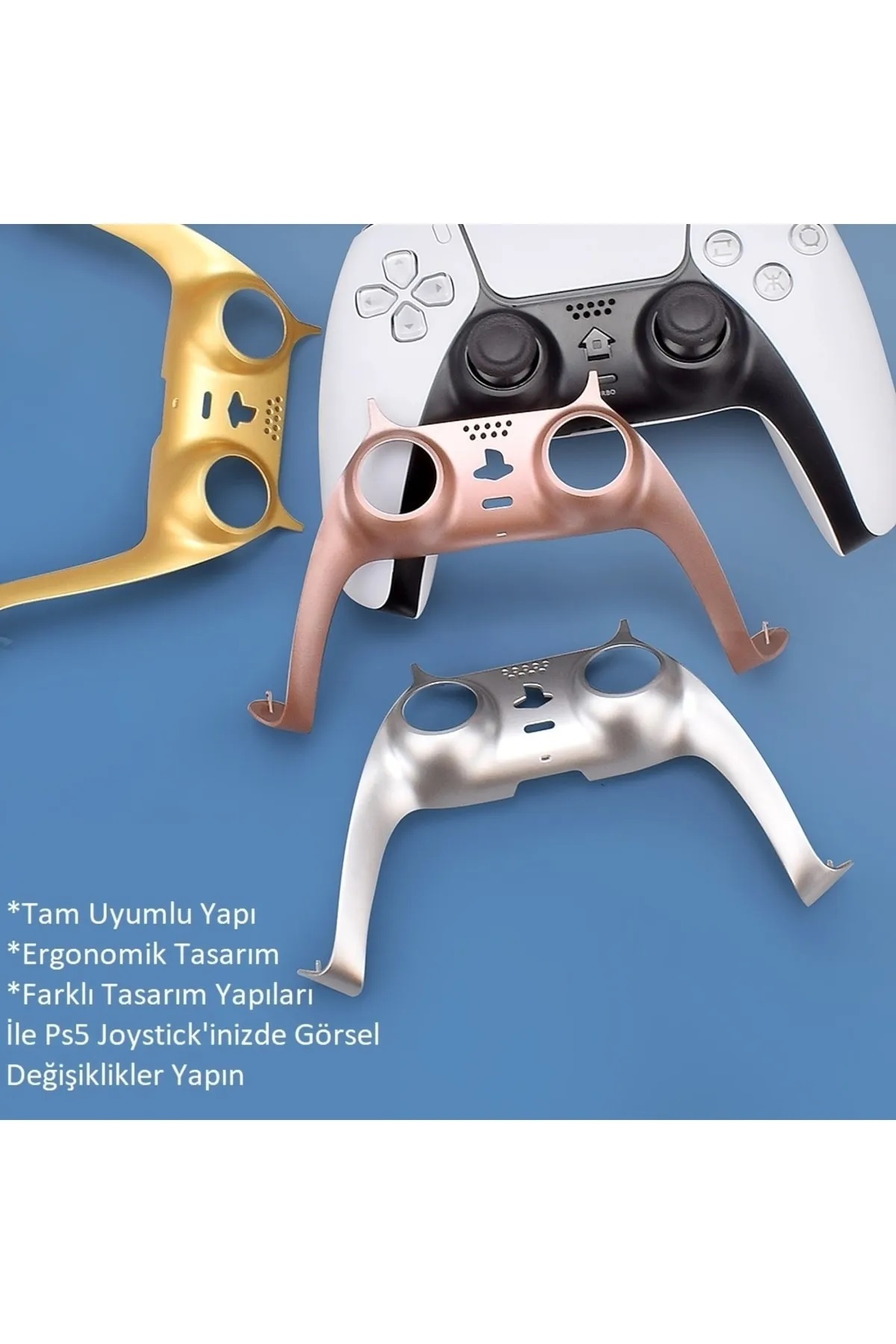 Ps5 Dualsense Kontroller Dekoratif Kaplama-analog Koruyucu Hediyeli 3