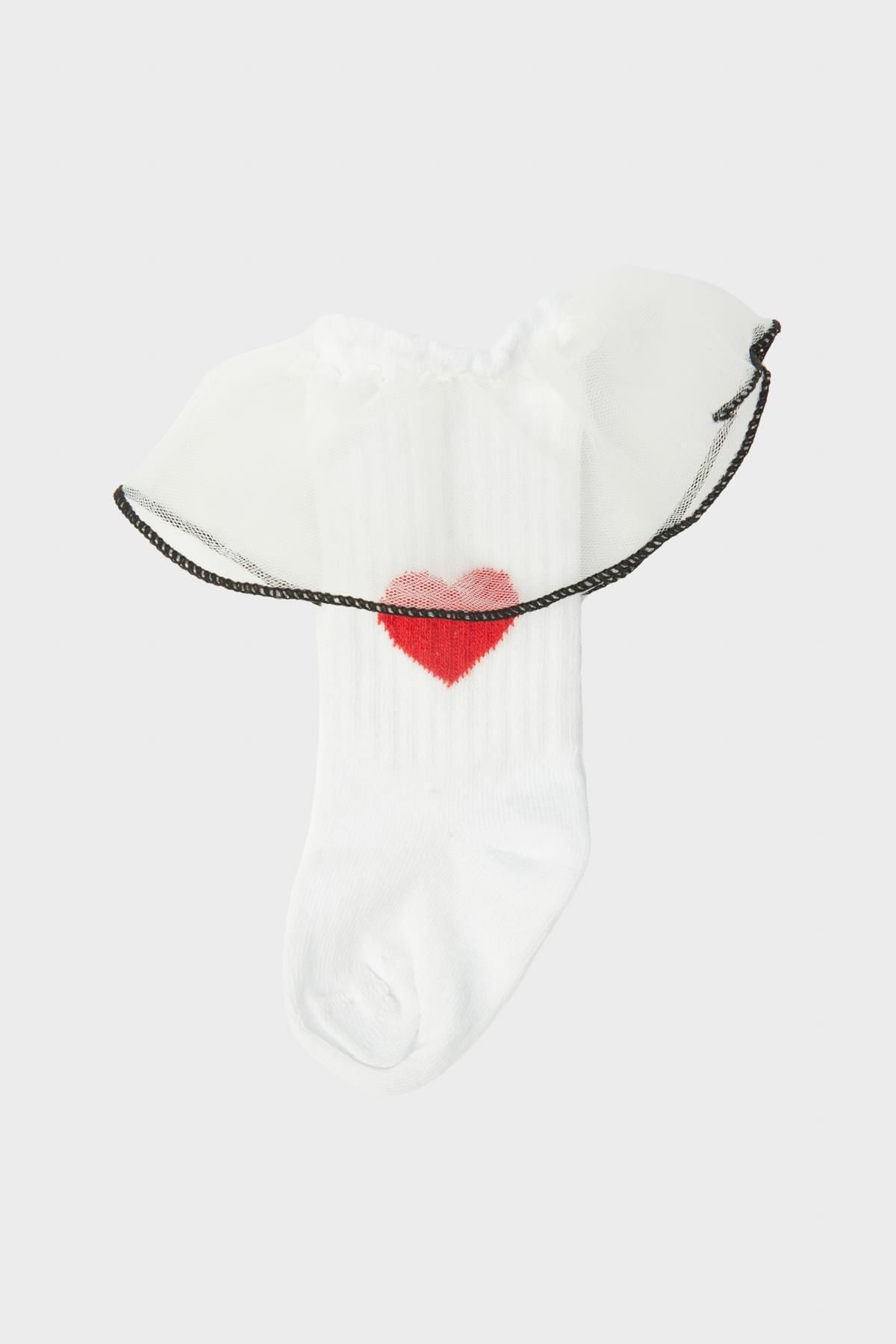 GB Baby Bg Store 23pfwbg2001 - Trendyol Socken für Babymädchen Weiße