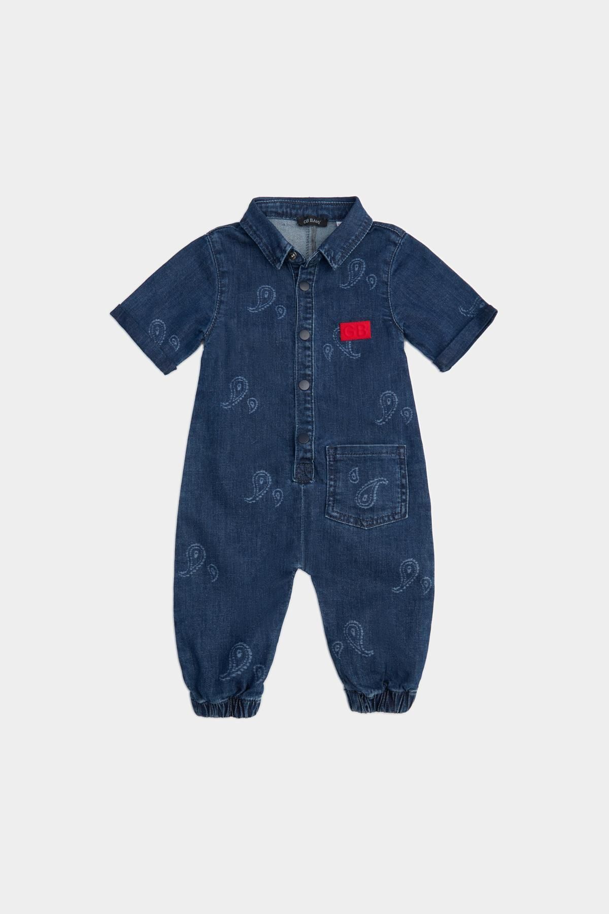 Denim shop jumpsuit baby