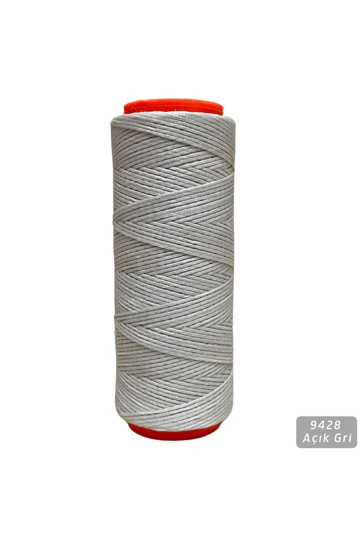 Waxed Yarn 0.8 mm-100 mt Waxed Yarn Jewelry Leather Hobby Saddle Yarn Bag Lanyard, Light Gray