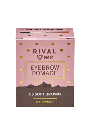 Rival Loves Me Uzun Ömürlü Kaş Pomadı - Suya Dayanıklı No:03 Soft Kahve - 1 adet