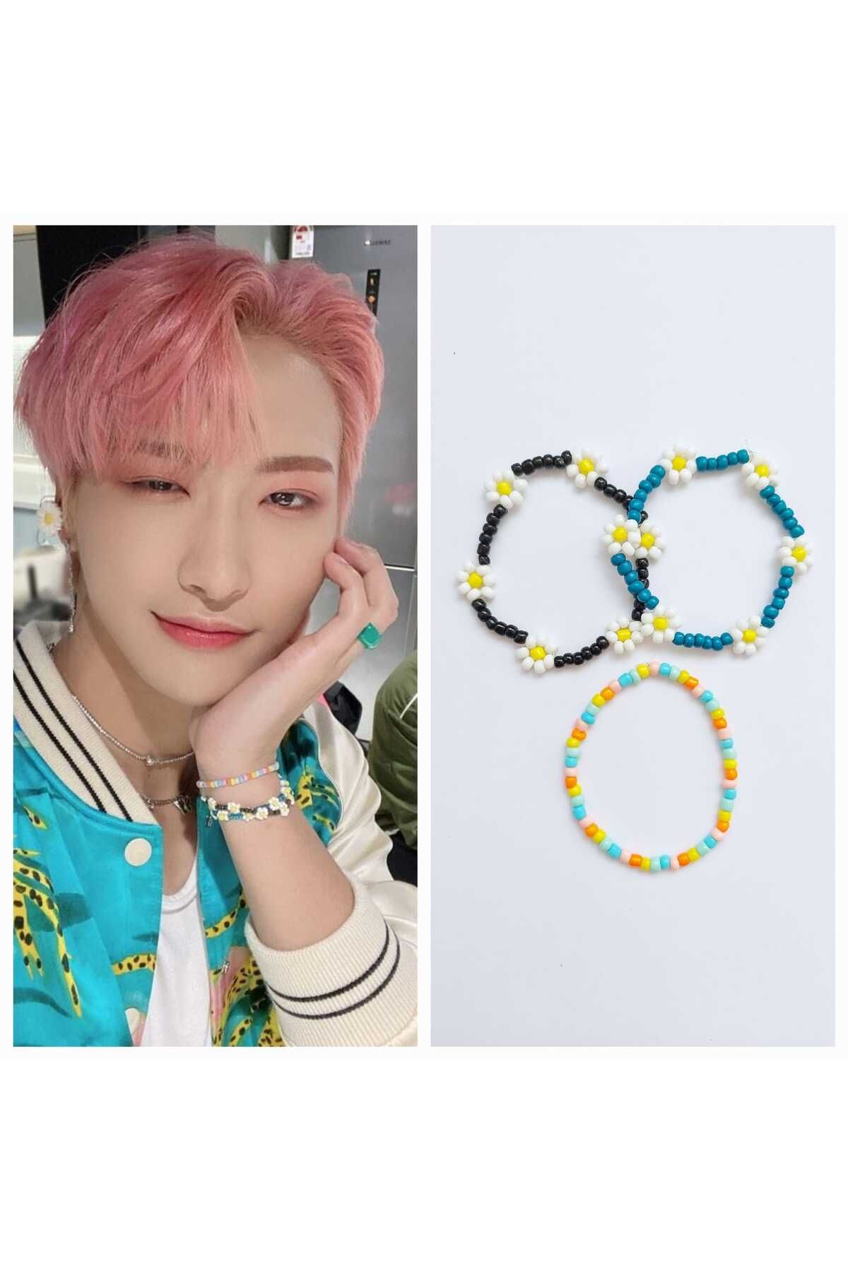 Kpop Bracelet/Kpop Idol Inspired Bracelet/Korean Beads Bracelet/Jennie Mino  Sehun Lia Taehyung Suzy | Shopee Singapore