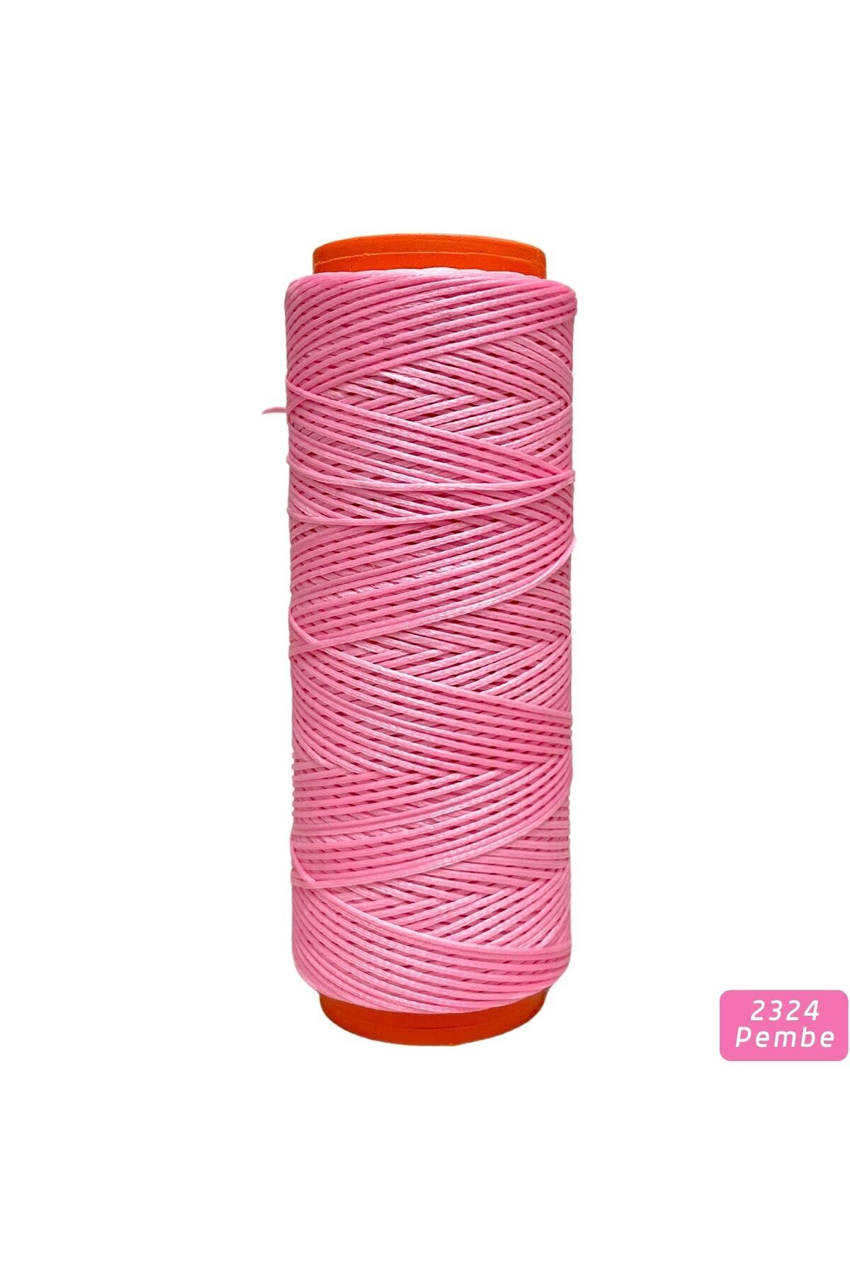 Waxed Yarn 0,8 Mm-100 Mt Waxed Yarn Jewelry Leather Hobby Saddle Yarn Bag Yarn, Pink