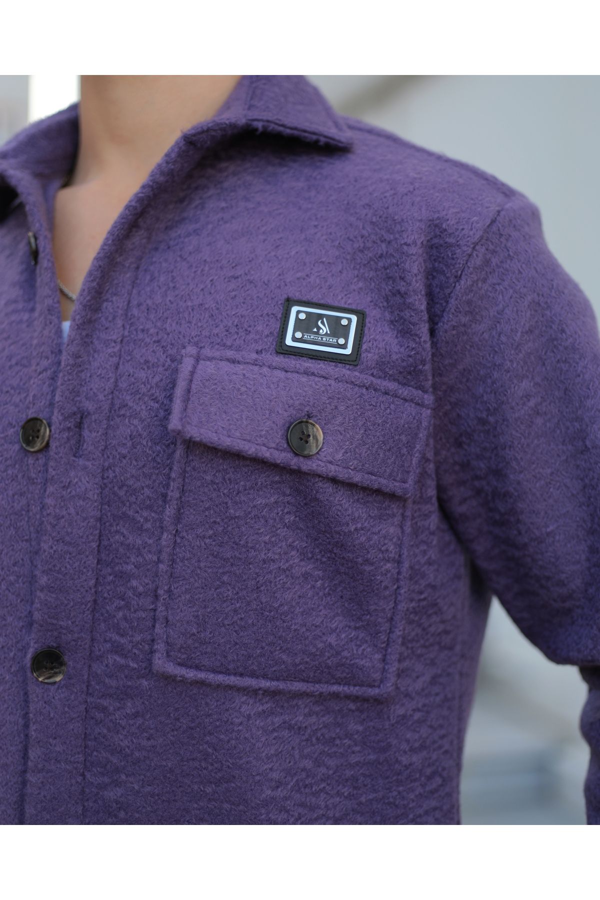 Alpha star Jacket Purple Regular fit Trendyol