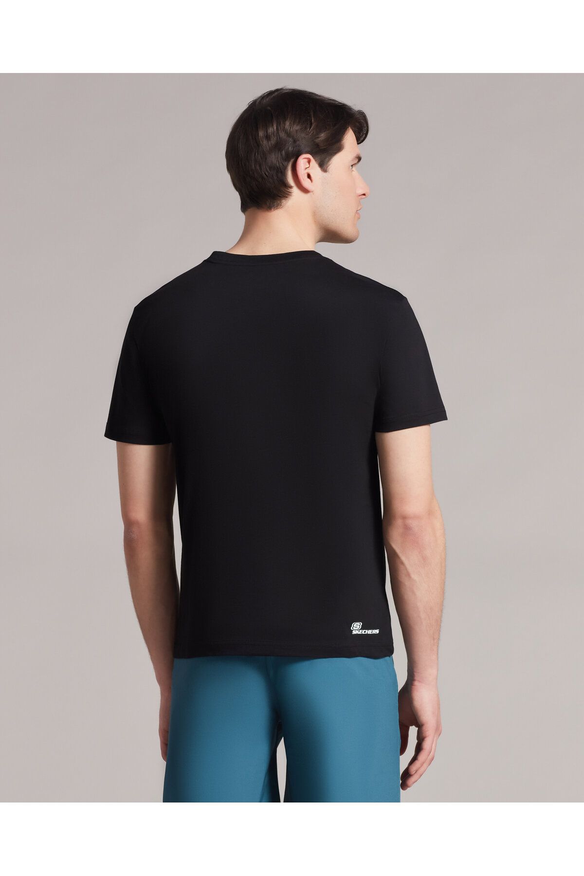 Skechers t shirt mens black shop
