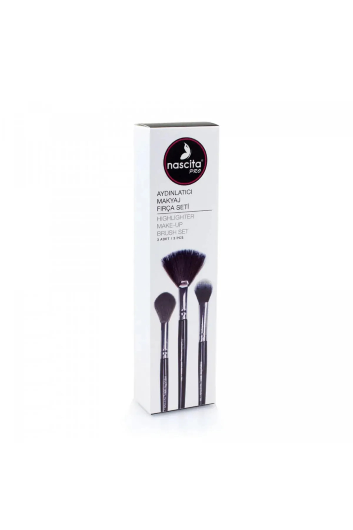 Aydınlatıcı Makyaj Fırça Seti - 49 + Oval Yapılı Kapatıcı Fırça - 136 — NASBRUSHSET49+NASBRUSH0136 — تصویر 2 از 4