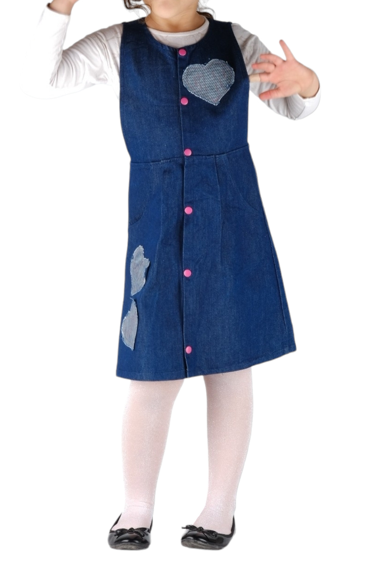Zesku Dress Kız çocuk Jile Kot Elbise 4/6 Yaş fotoğrafı 4 (önizleme)