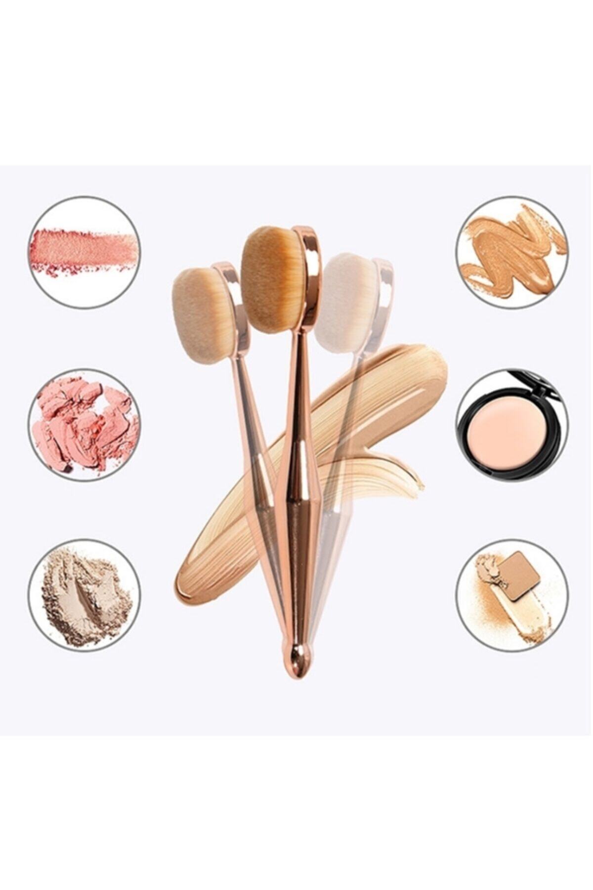 Ezere Gold Fondöten Fırçası Bb Krem ??krem ??fırçası Rose Gold — 33732 — تصویر 6 از 8