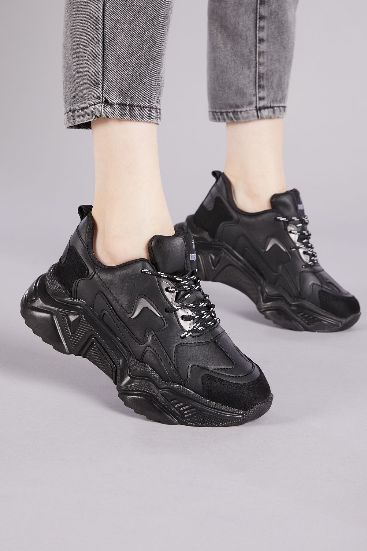 Tonny Black-Schwarze Sportschuhe für Damen Dnz 5