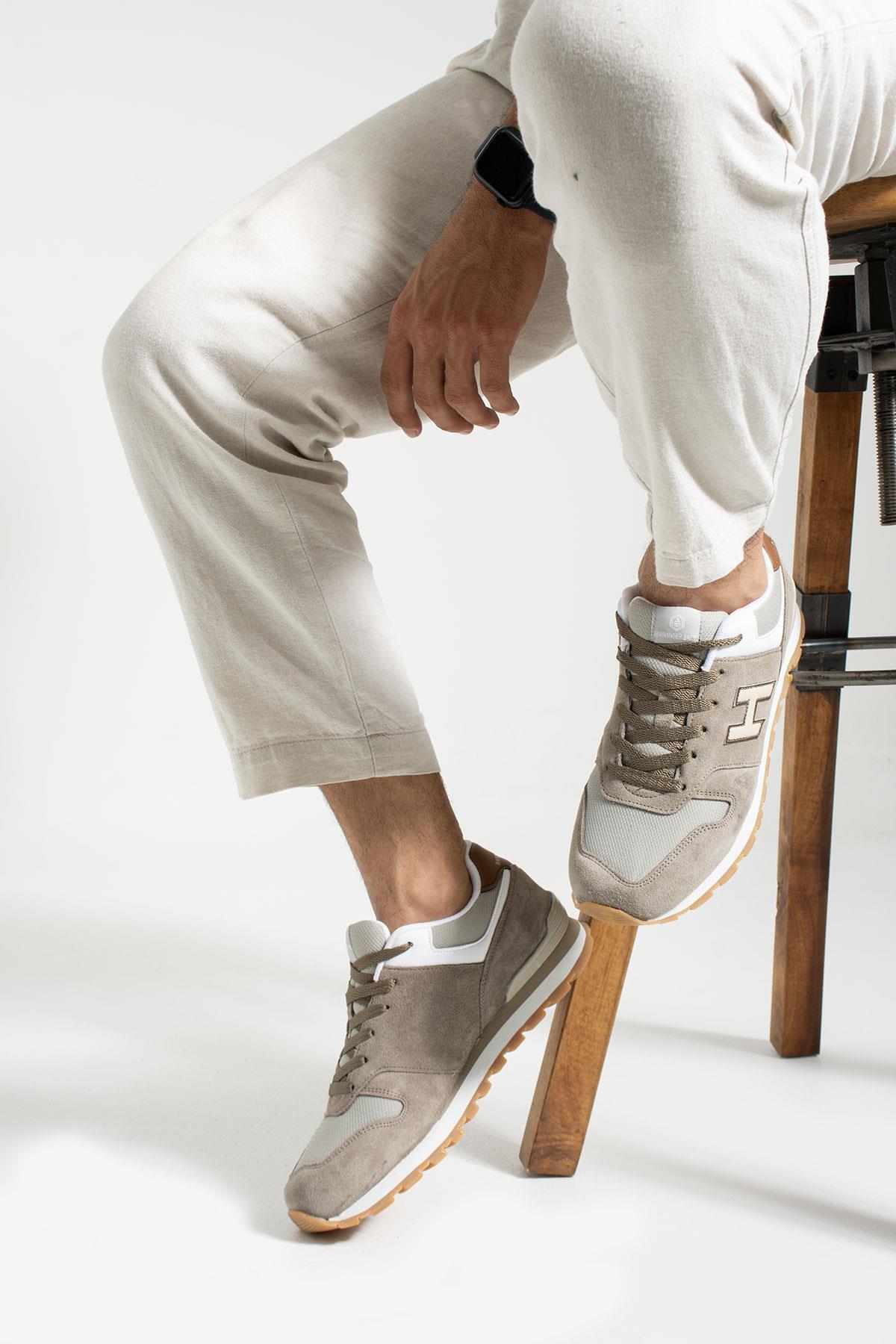 23538-M HAMMER JACK COLOMBIA TaupE-BeJ-Taba Casual Shoes — قهوه‌ای — تصویر 3 از 4