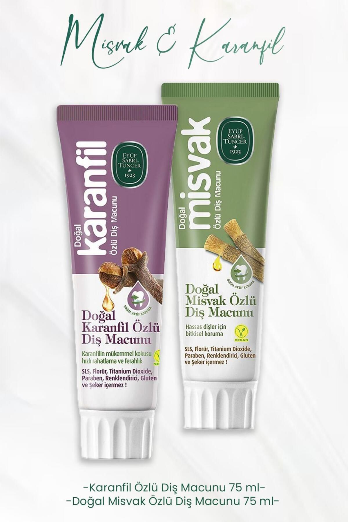 Eyüp Sabri Tuncer-Clove Extract Toothpaste 75ml and Natural Miswak 75ml 1