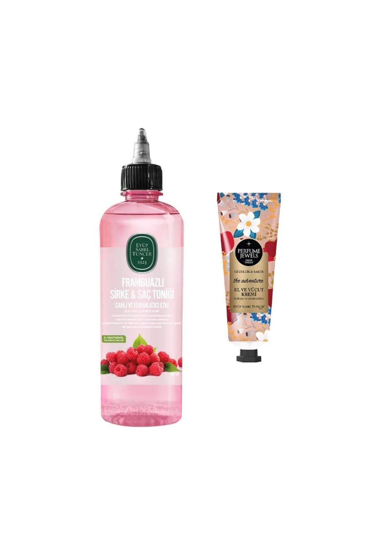 سرکه تمشک و تقویت کننده مو 500 میلی لیتری و عطر جواهرات کرم دست ماجراجویی 50 میلی لیتر Eyüp Sabri Tuncer