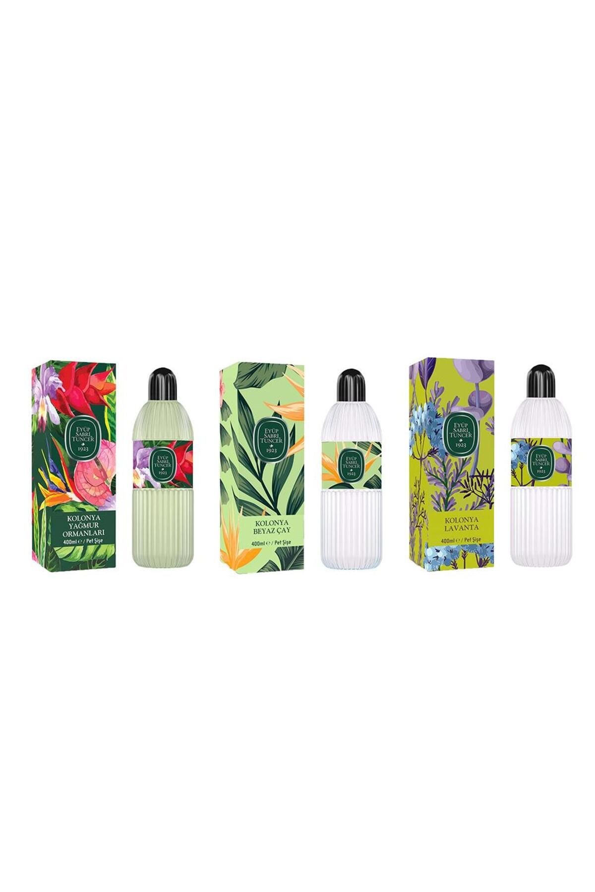 بطری کلن Rainforest، چای سفید و اسطوخودوس پت 400 میلی لیتر Eyüp Sabri Tuncer