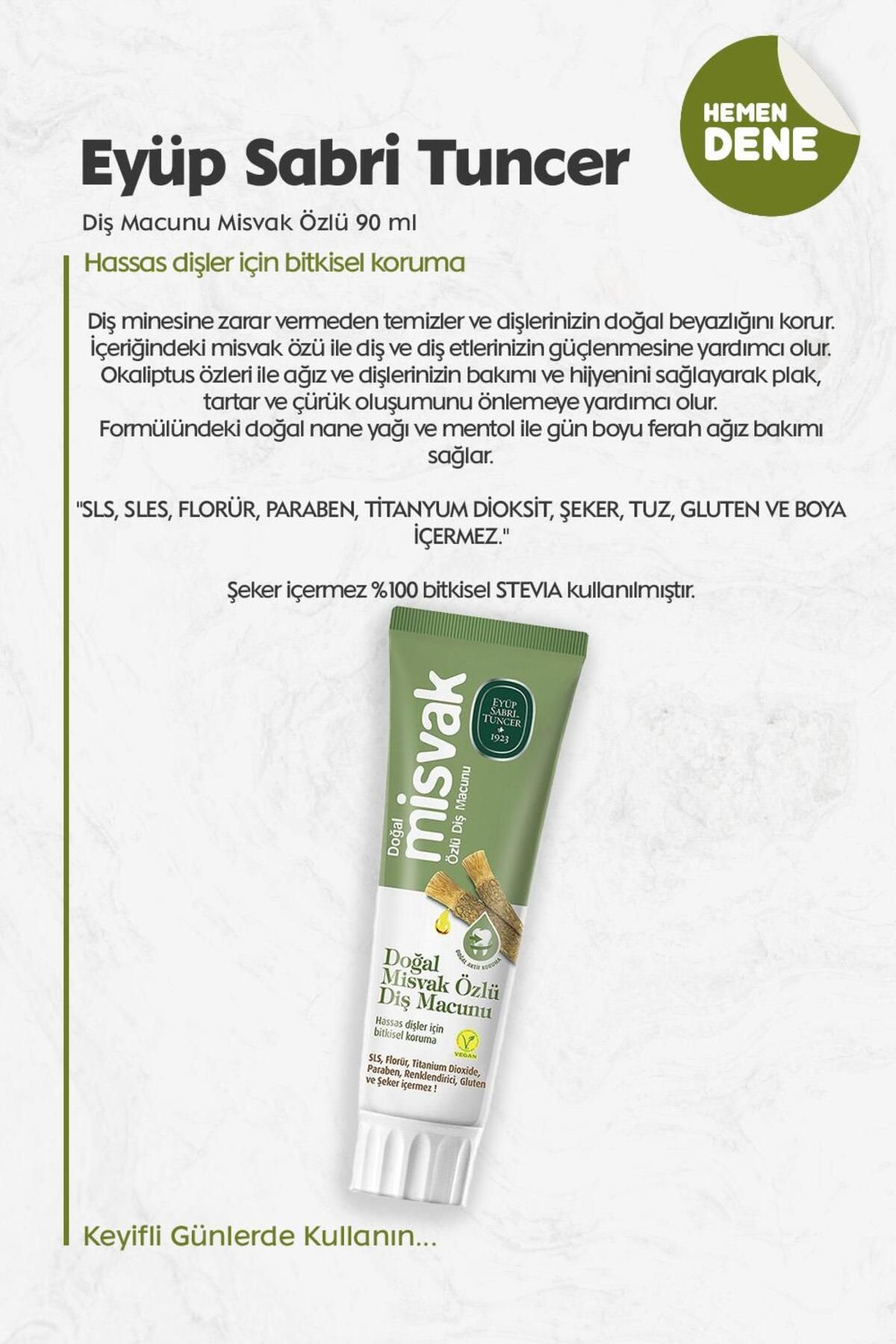 Eyüp Sabri Tuncer-Natural Miswak Extract Toothpaste 75 ml 2