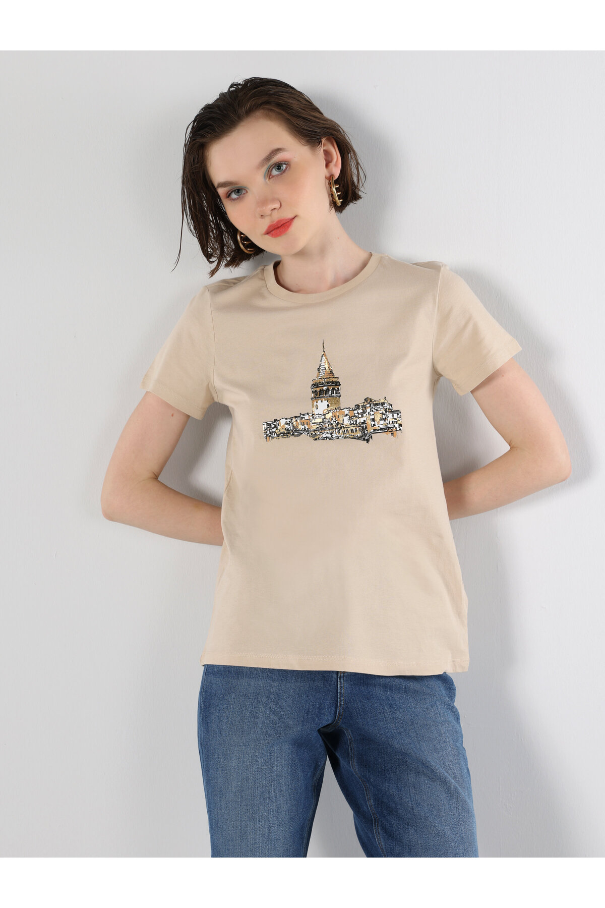 تی شرت زنانه کولینز | .CL1064470_Q1.V1_BEI Colin’s - Image 3