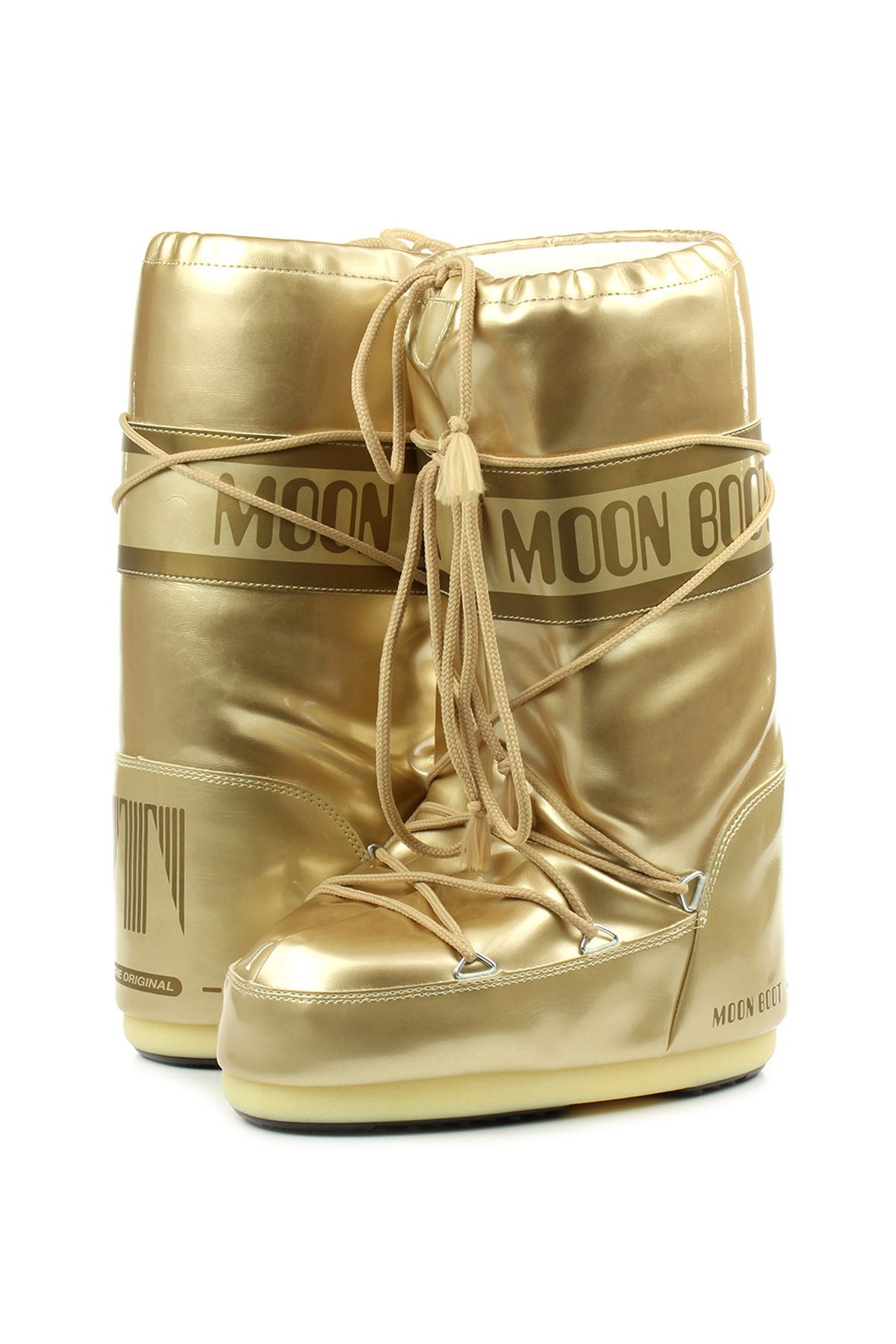 Gold flat hot sale boots