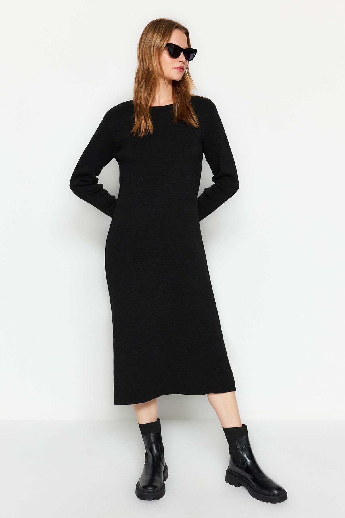 Zara black shift dress top