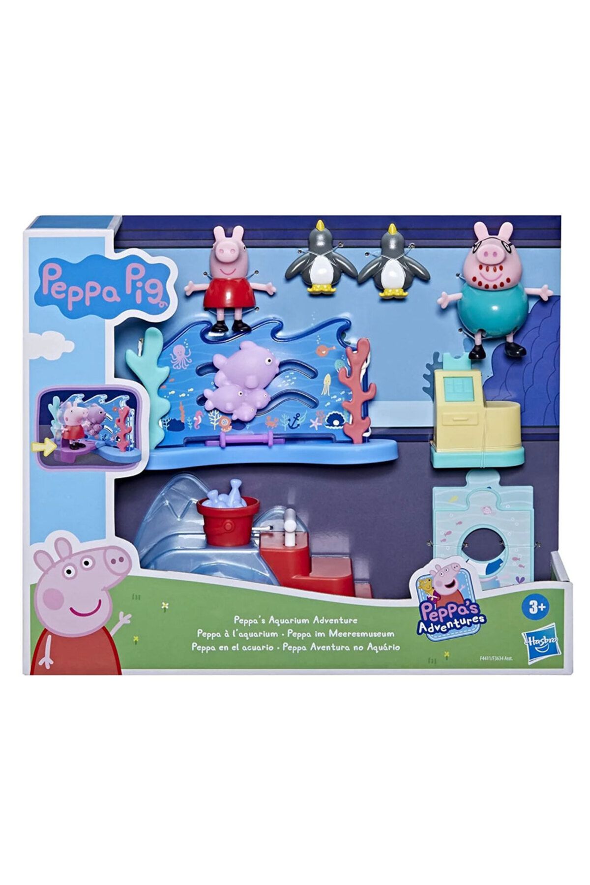 Peppa Pig G nl k Maceralar Oyun Seti Aquarium Adventure F3634