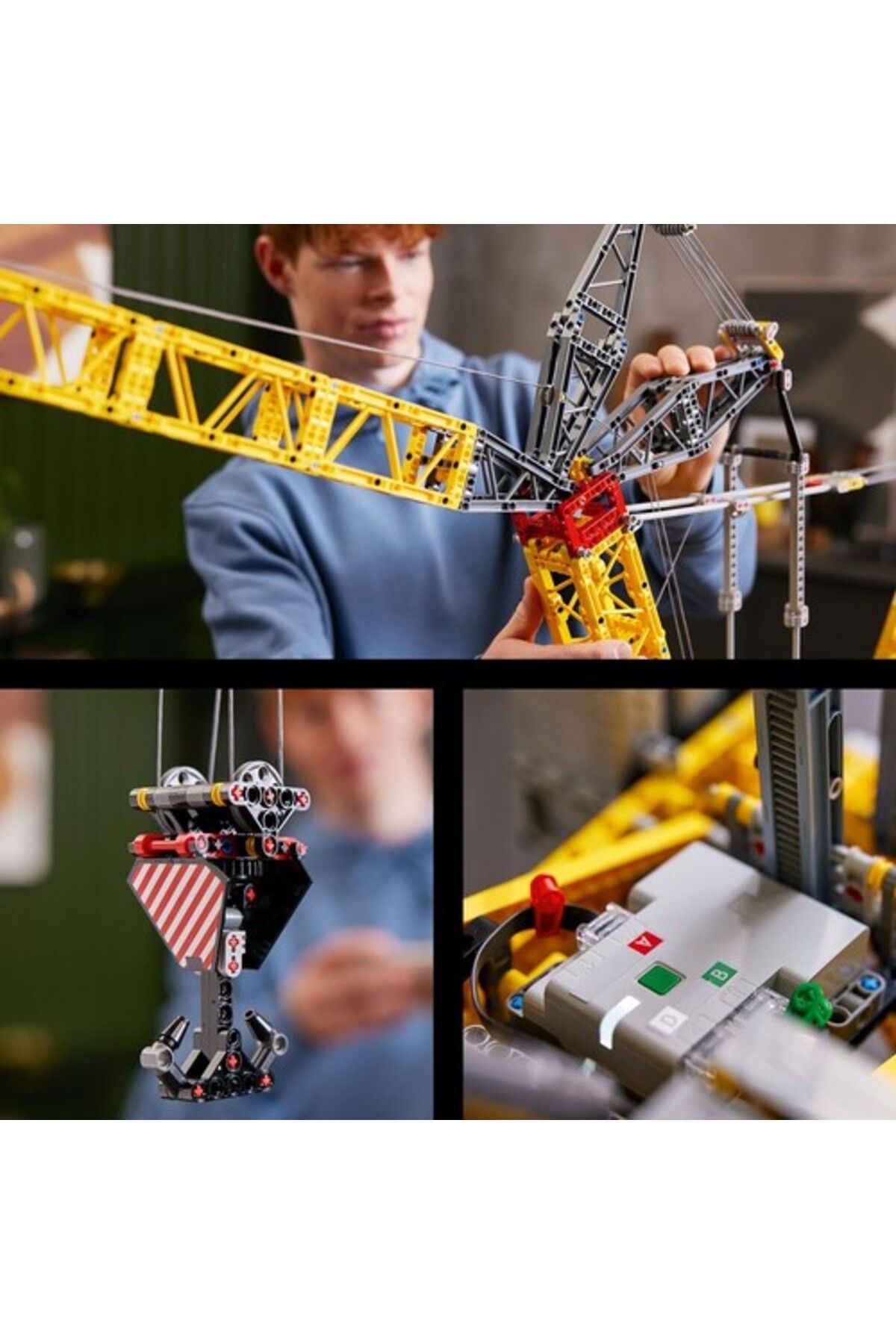 LEGO لگو جرثقیل خزنده فنی Liebherr Lr 13000 42146 برای بزرگسالان عاشق خودرو یک جرثقیل کار مو