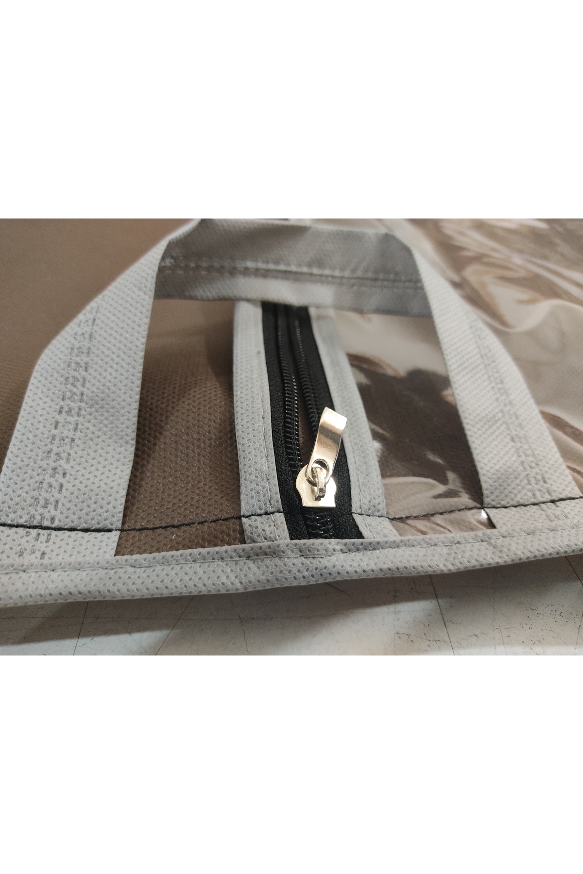 Kaban - Tunik Koruyucu Kılıf Gamboç, Tunik Taşıma kılıfı, 64*130 cm KAHVERENGİ