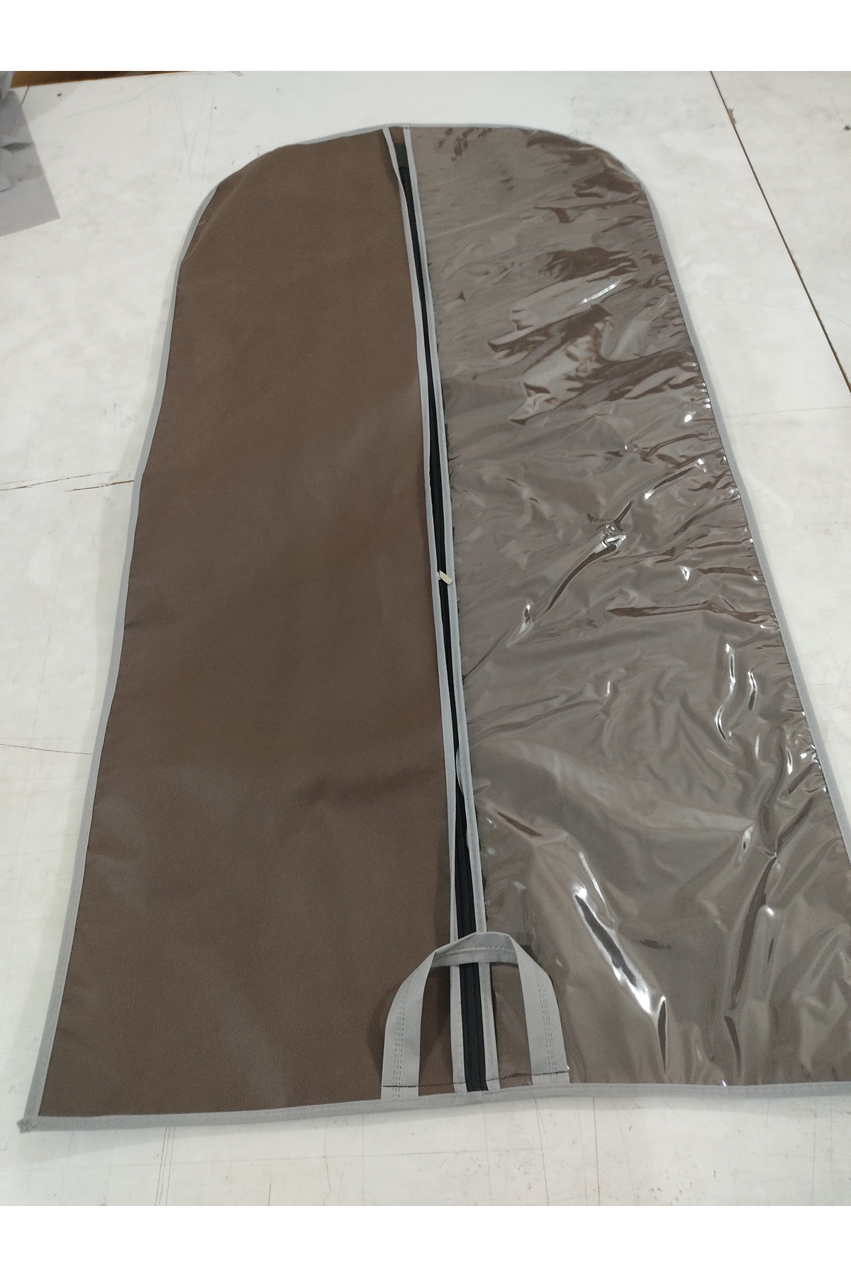 Kaban - Tunik Koruyucu Kılıf Gamboç, Tunik Taşıma kılıfı, 64*130 cm KAHVERENGİ