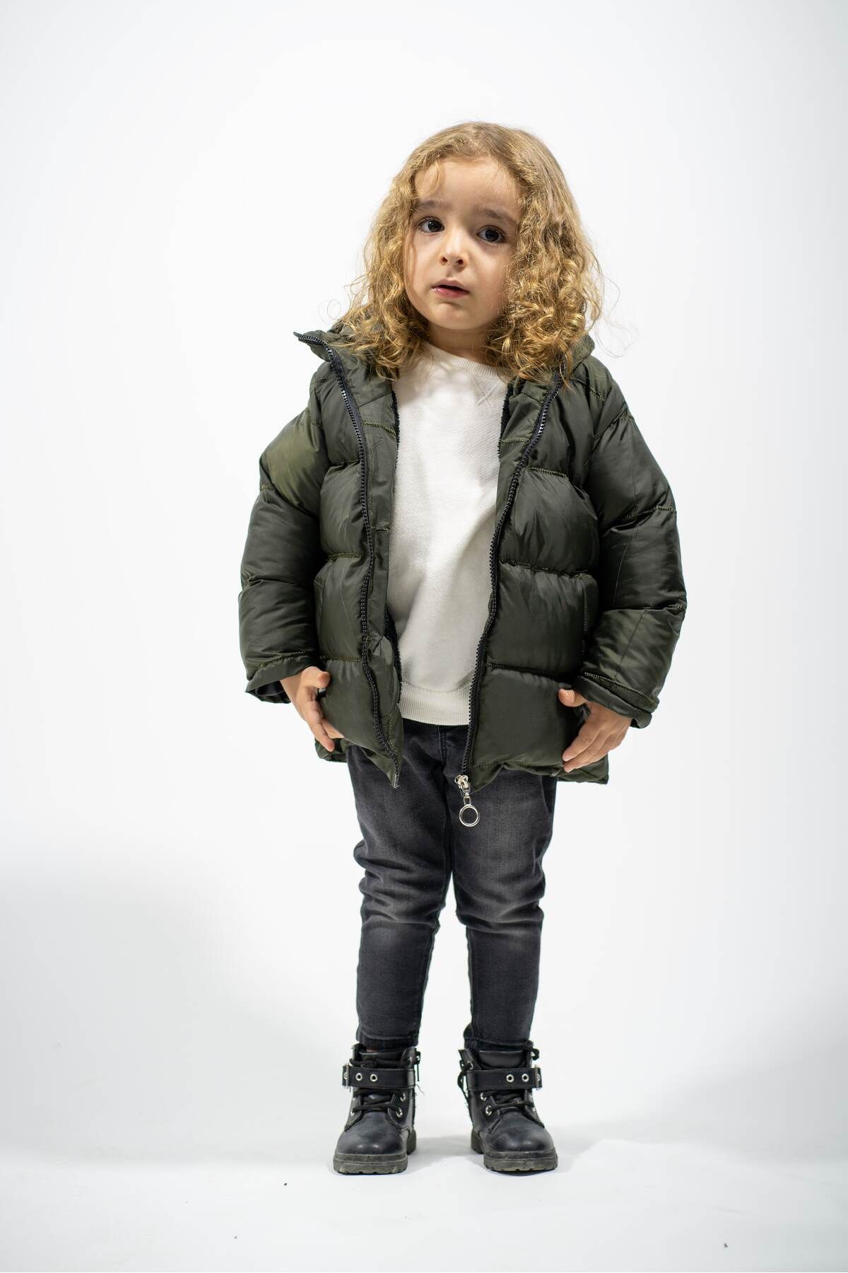 LEONE GYM Winter Jacket Khaki Puffer Trendyol