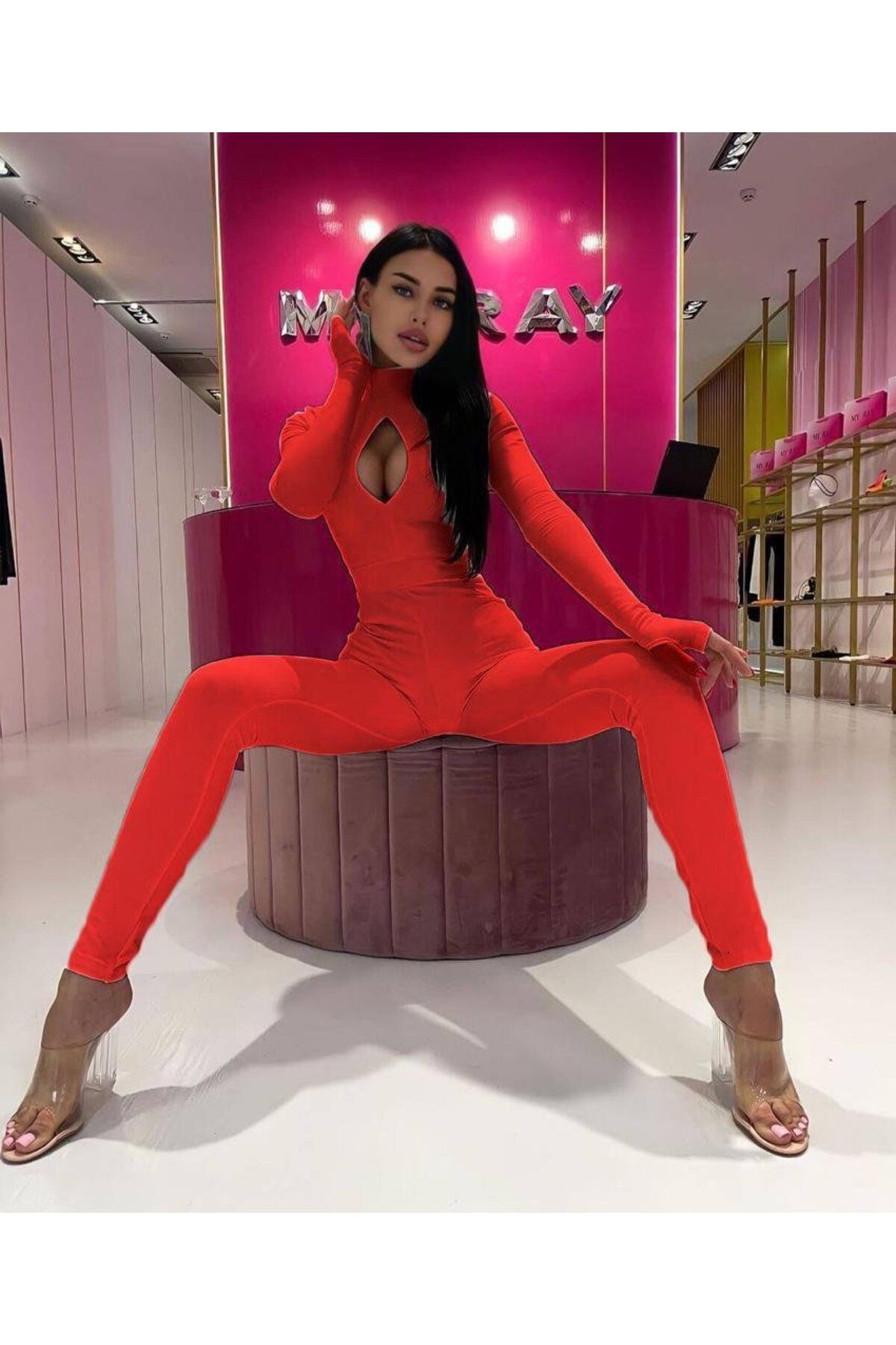Designer 2025 red jumpsuit