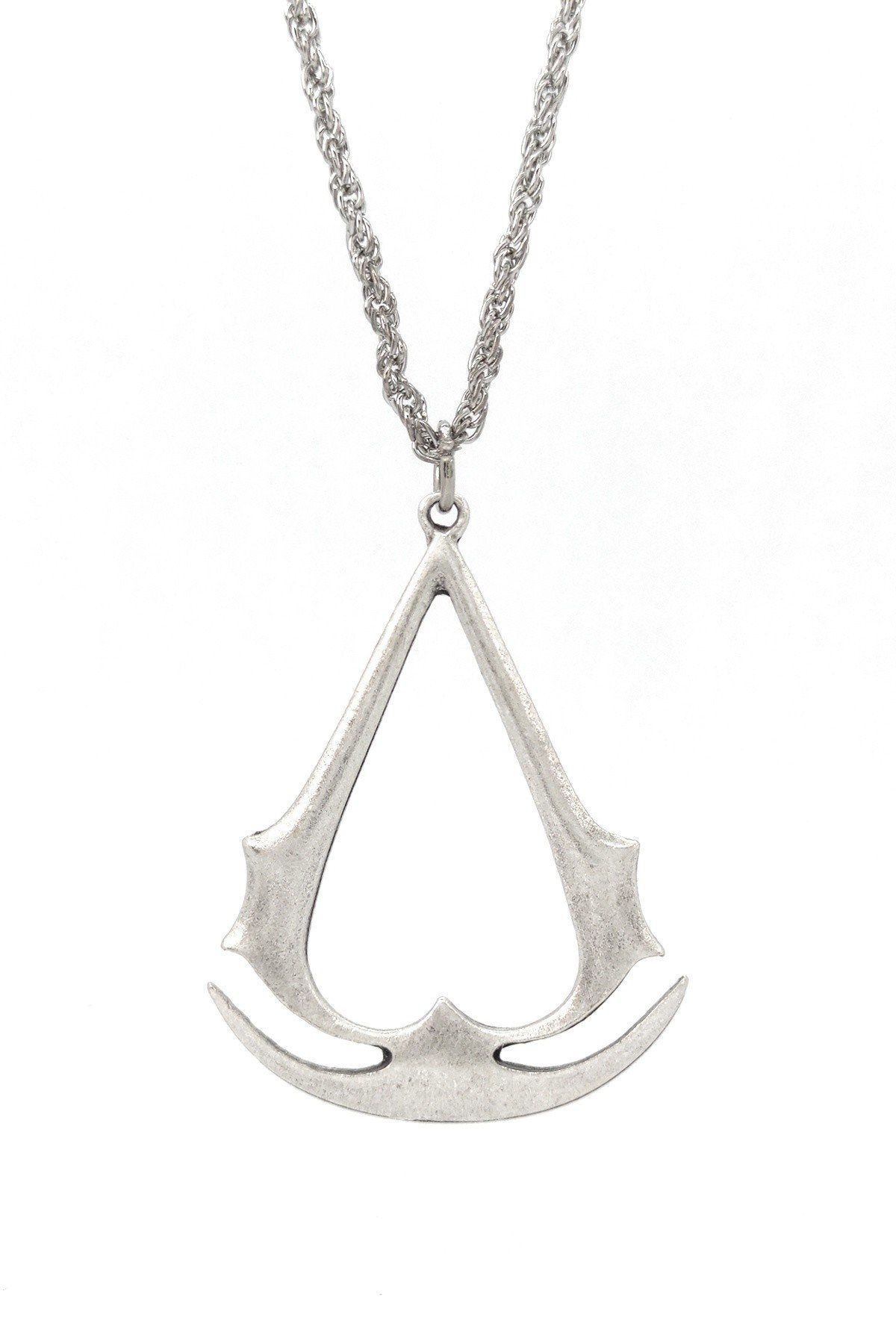 Santalio Assassin s Creed Necklace Ezio Figure Cosplay Necklace Silver Plated Trendyol