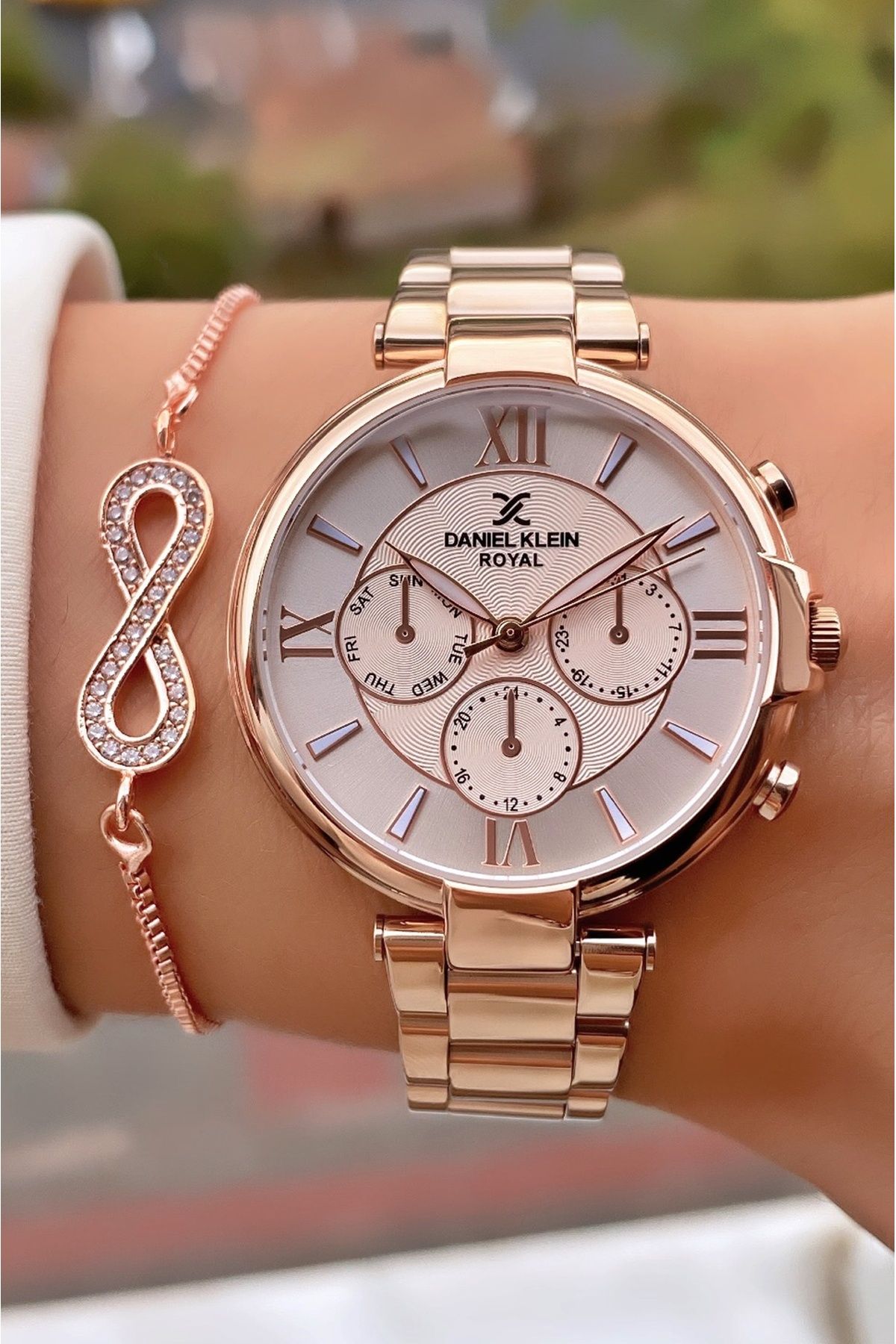 Daniel klein discount rose gold watches