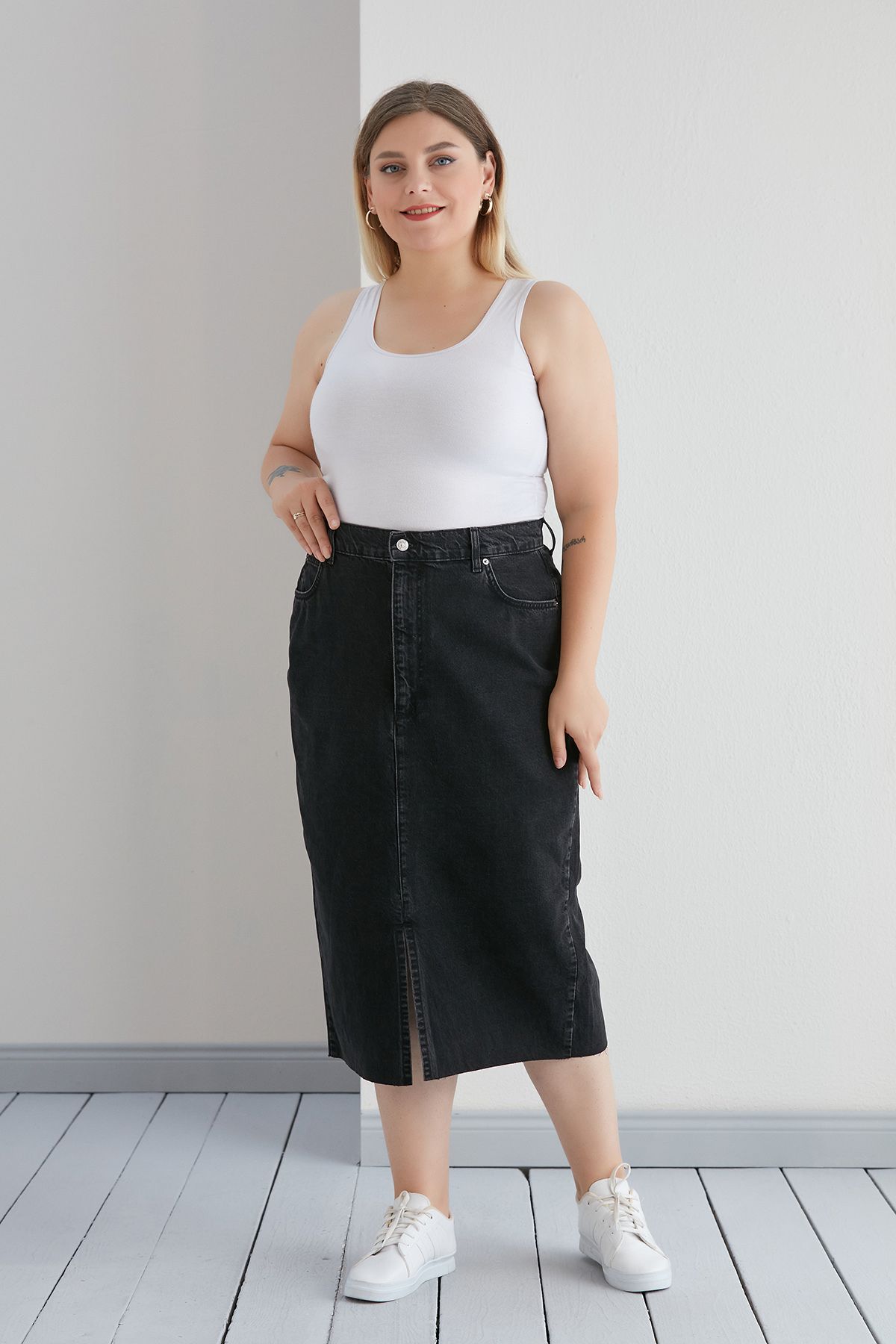 Plus size best sale jean skirts 5t