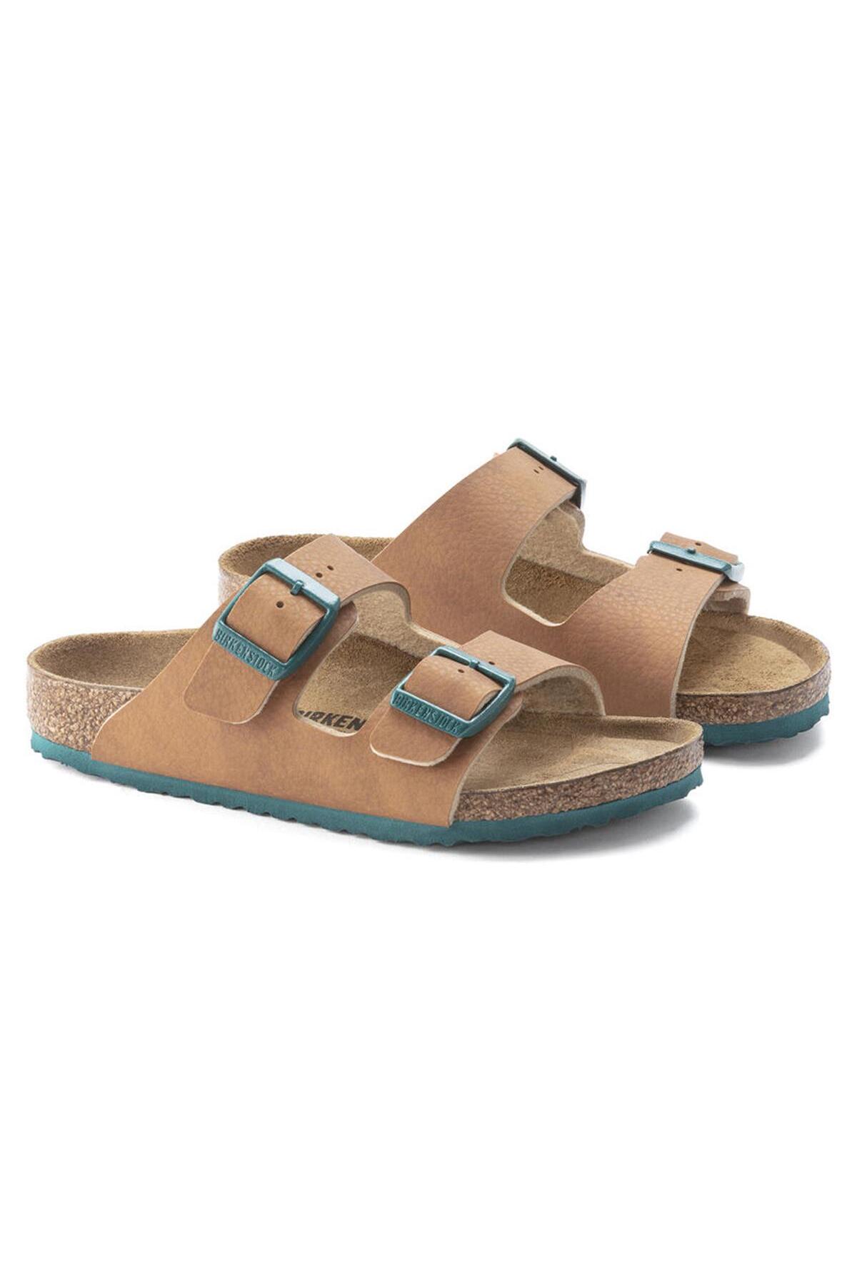 دمپایی Birkenstock بیرکن‌استوک بچه گانه خاک صحرا آریزونا بی اف 1023432 قهوه ای زنجبیلی اورجینال - تصویر 3