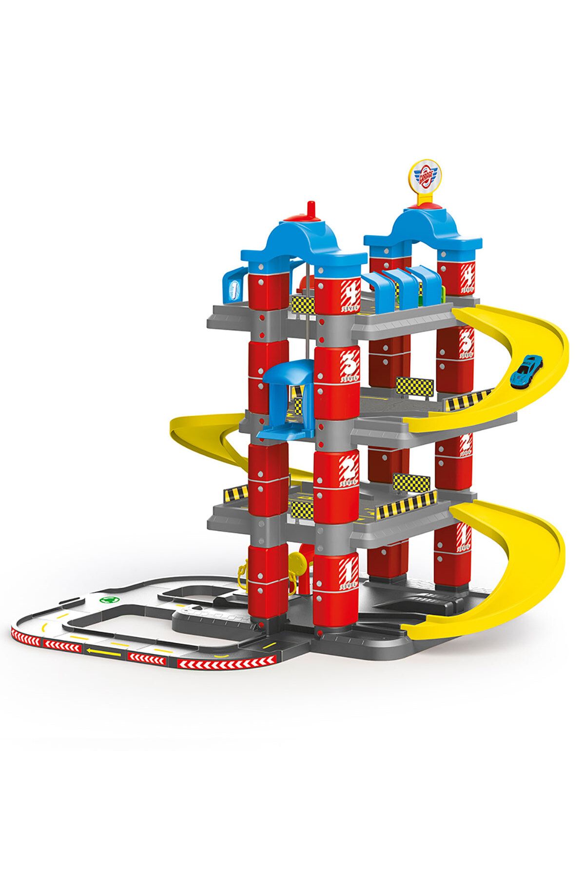 YILDIRIM OYUNCAK-4-Storey Large Parking Garage Set - Garage Set with Elevator Feature 4