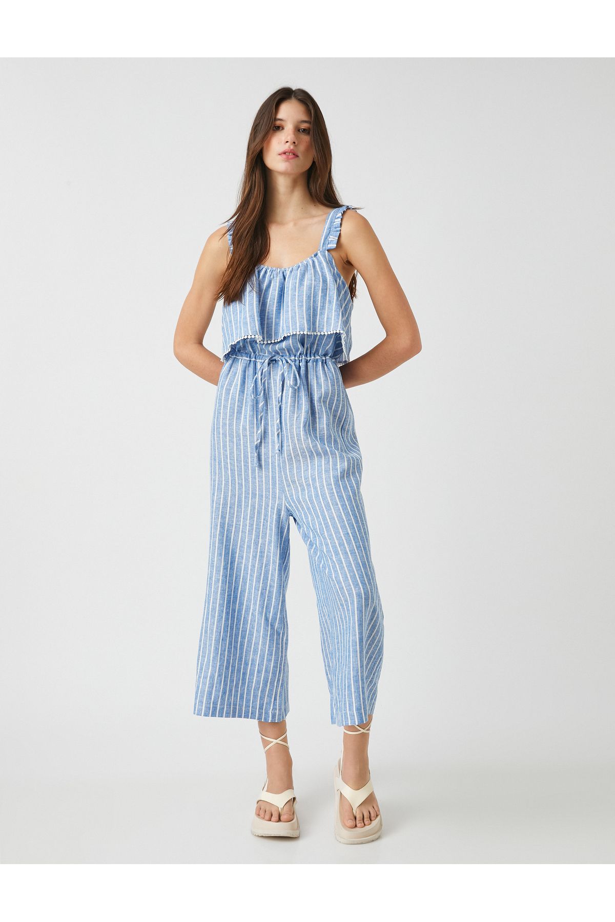 Koton Ruffle Front Jumpsuit Trendyol