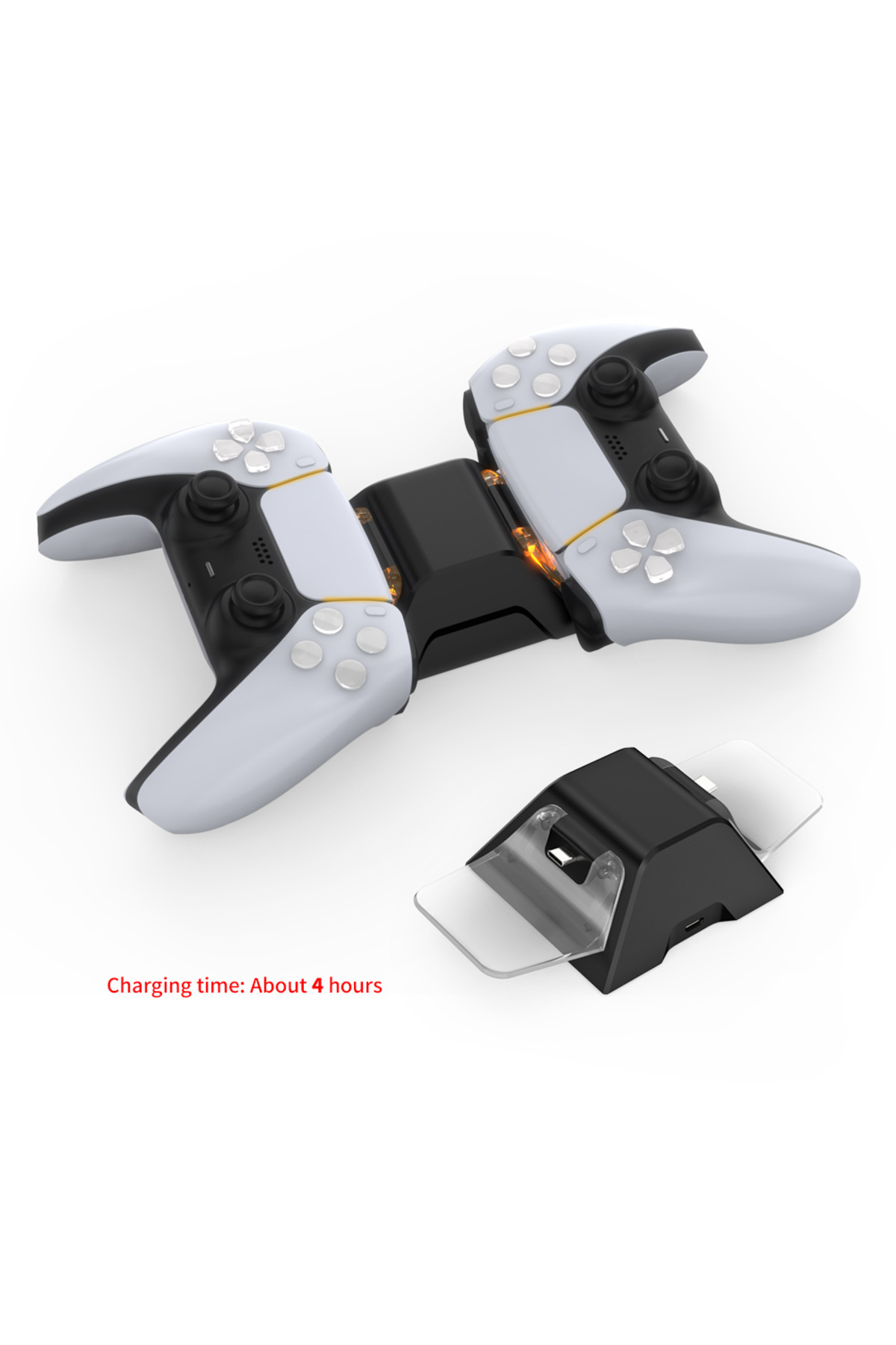 Işıklı Playstation 5 Dualsense Oyun Kolu Şarj Istasyonu 5