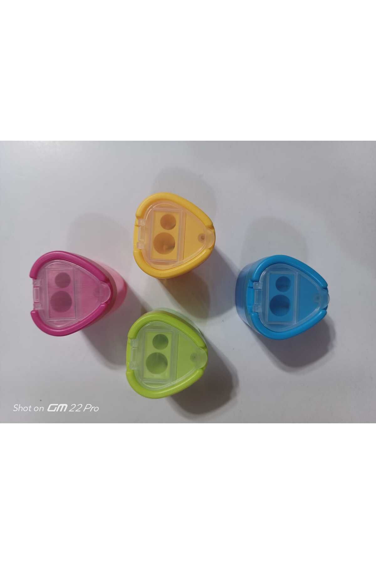 Mikro-Large Chamber Pencil Sharpener with Double Opener and Lid (4pcs) 3