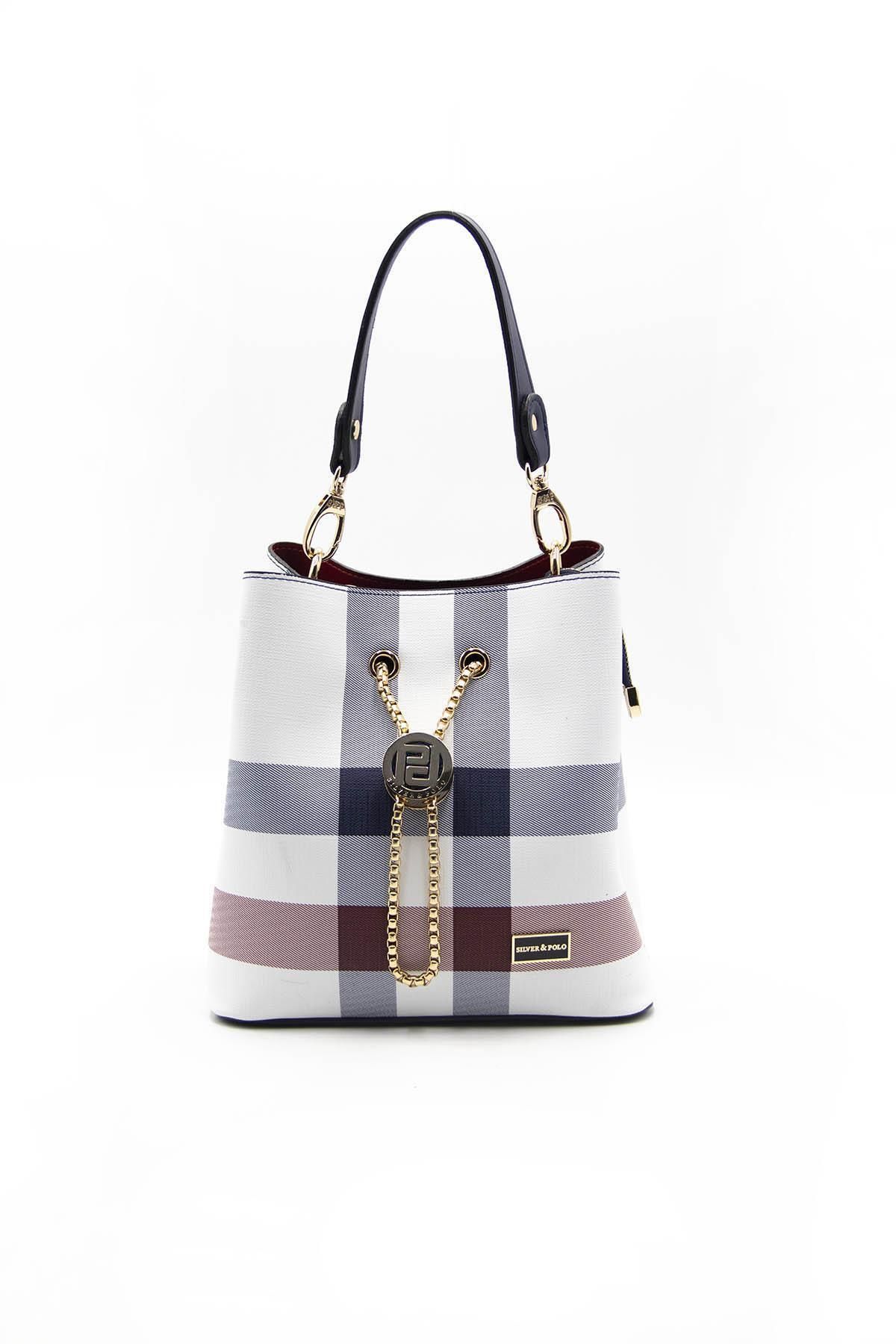 Silver Polo Silver & Polo Beyaz - Laci Sp967 Kadın Çapraz Çanta