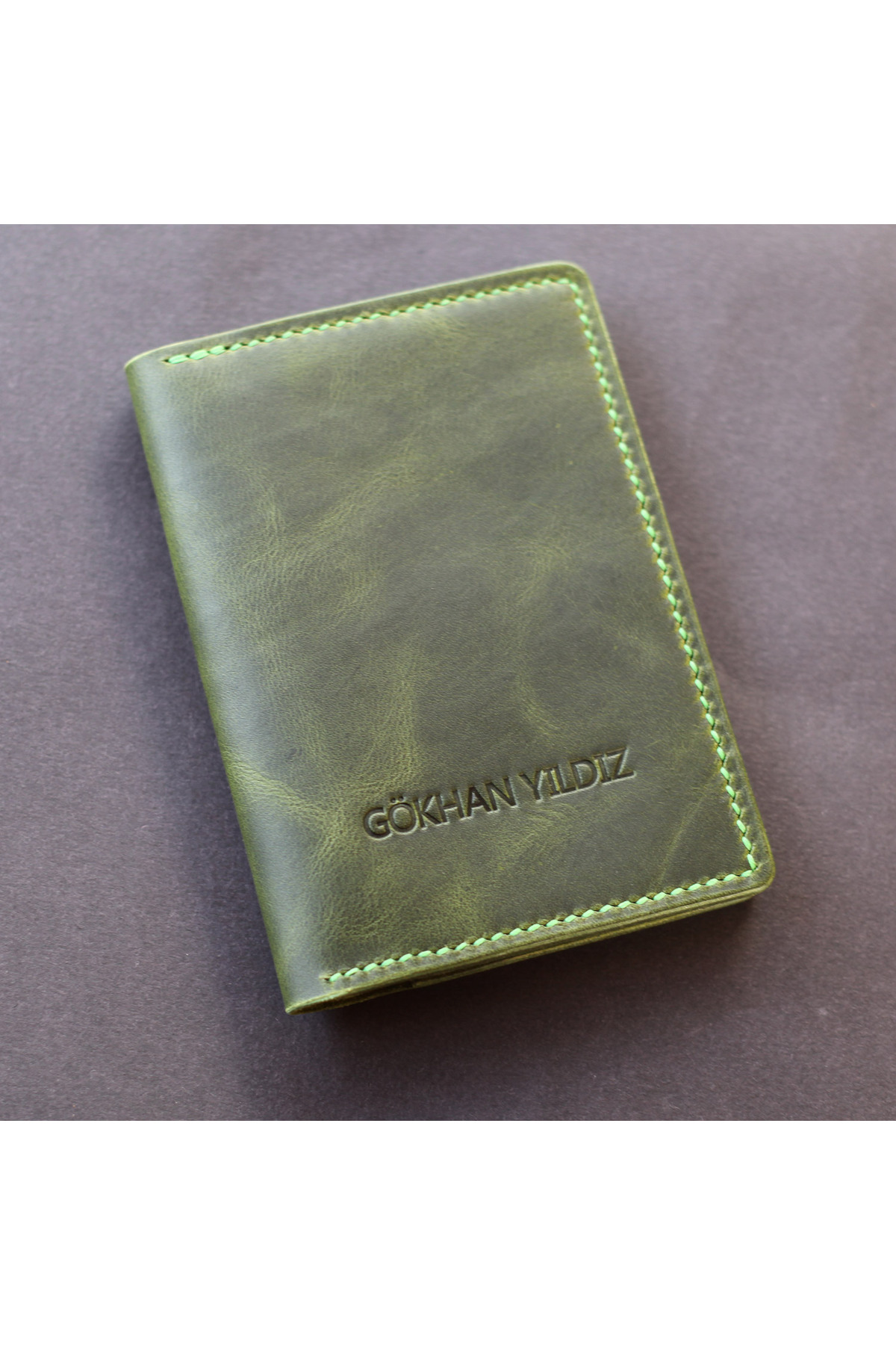 کیف پول مردانه سبز Çakıl Tasarım | TYC00601286193 اورجینال - تصویر 5