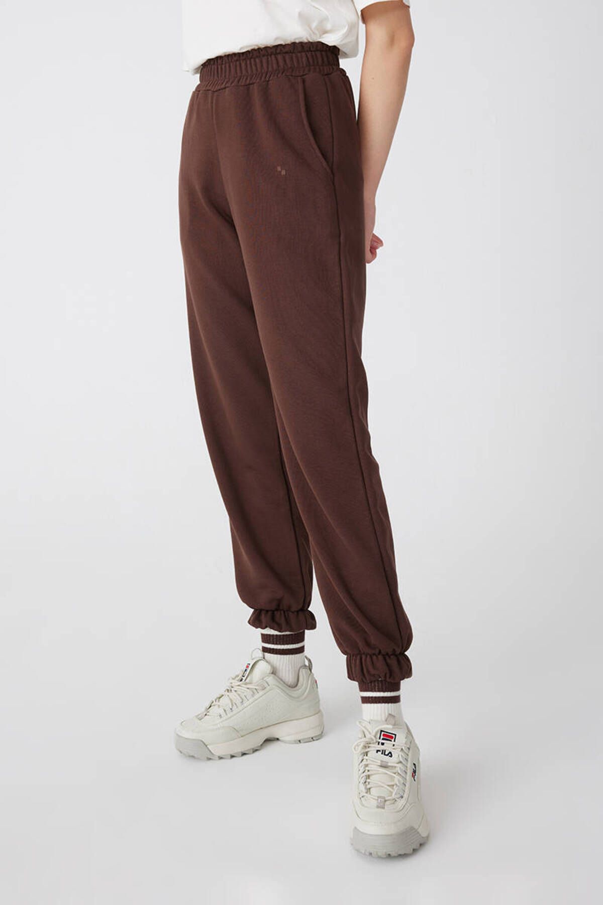 Fila sweatsuit brown cheap