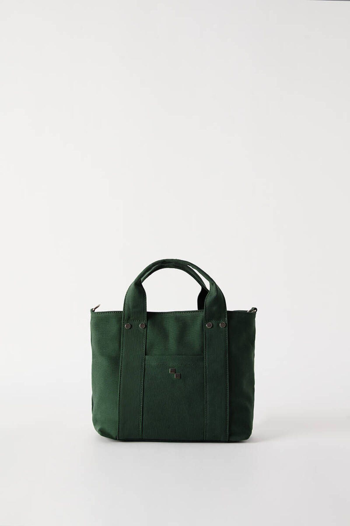 Dark green leather tote bag hotsell