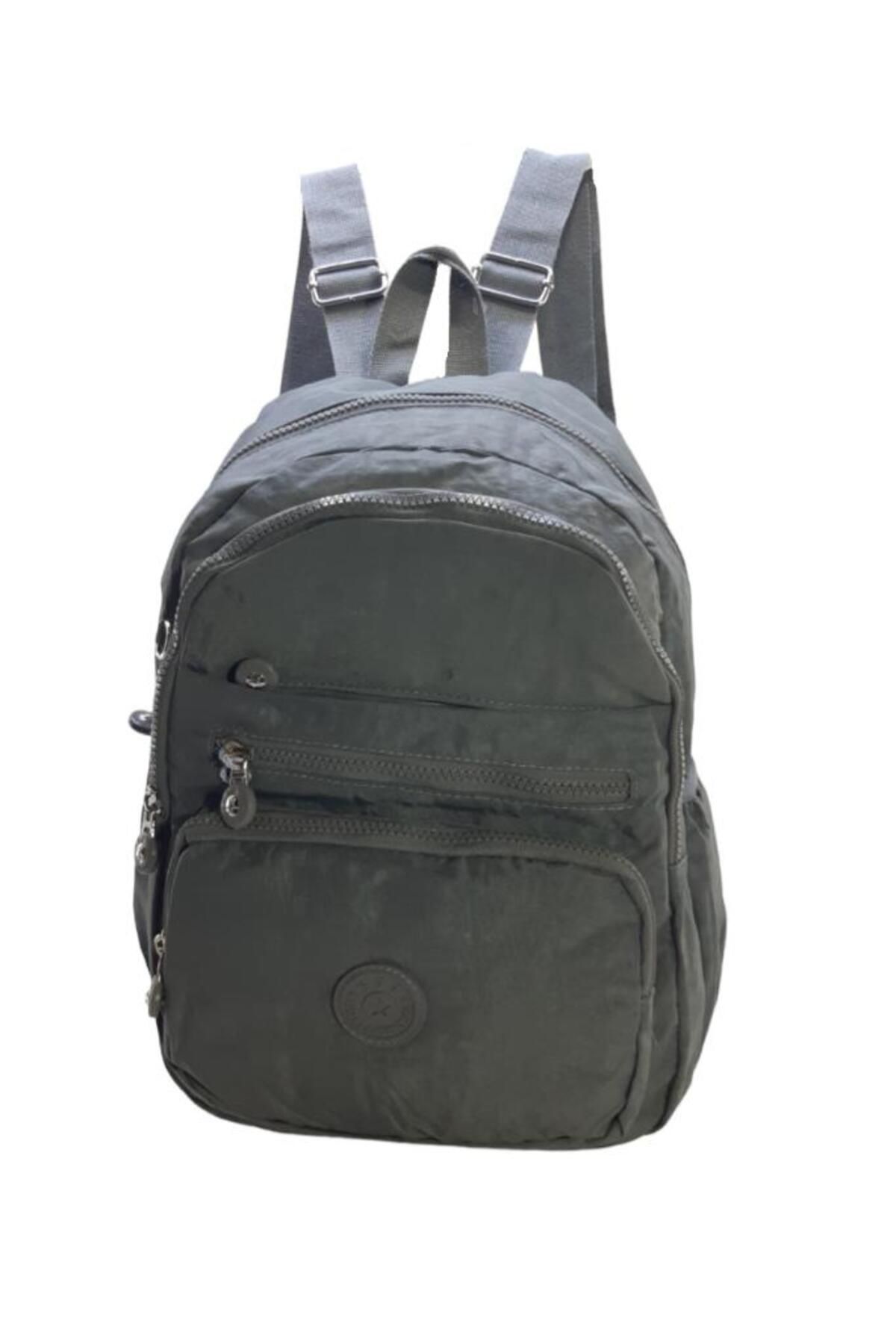 Baginn Klinkir Fabric Backpack Medium Size Multi Pocket