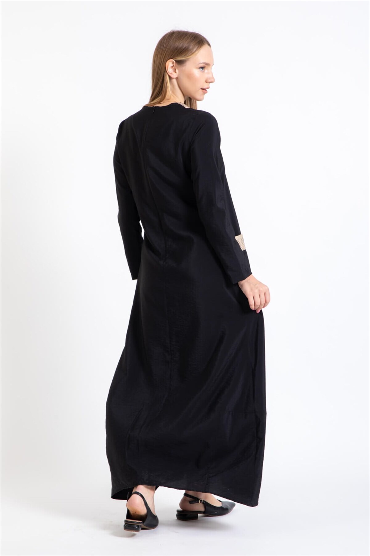 Esswaap-Parachute Fabric Dress Black 5