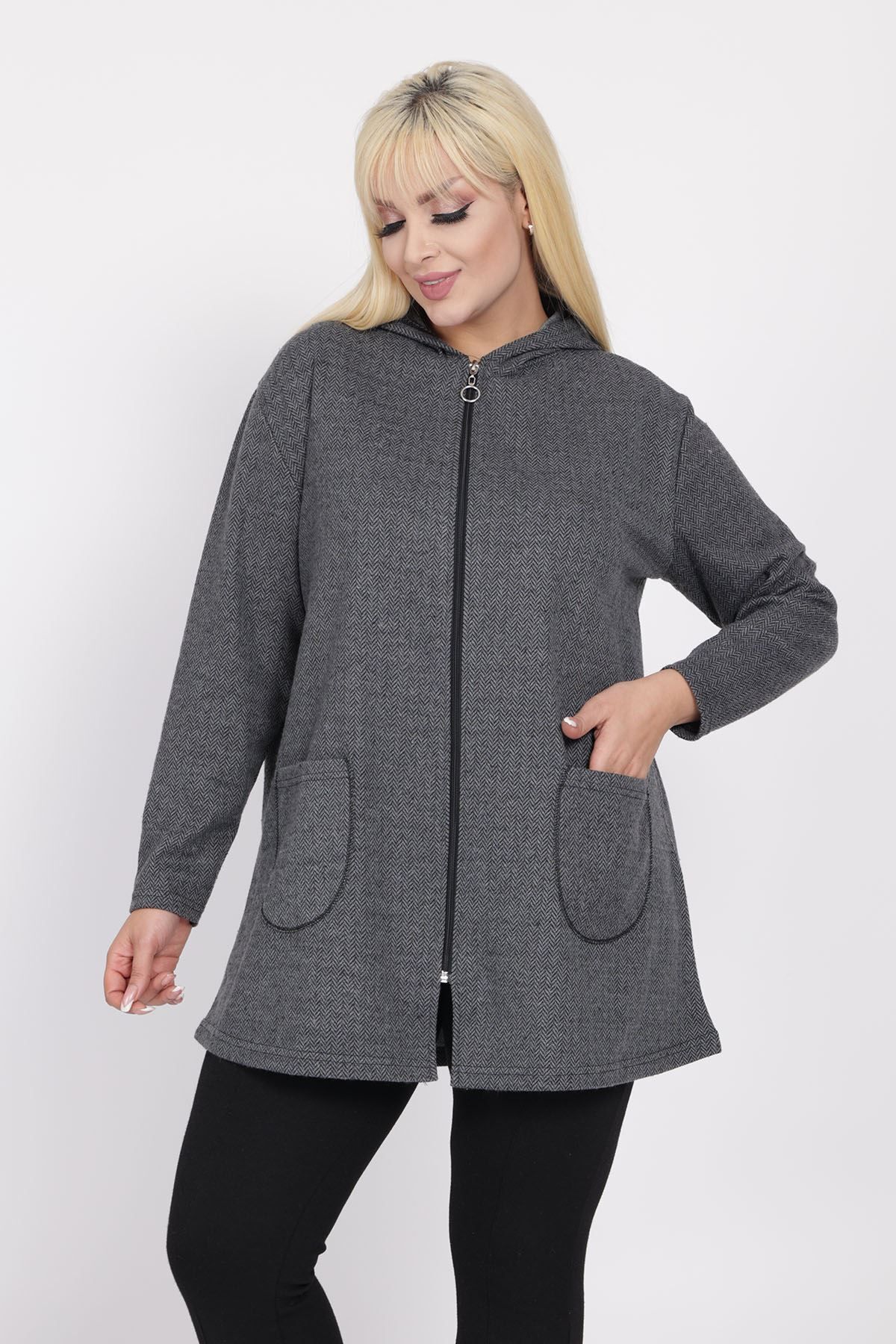 Women's plus size sales hooded cardigan