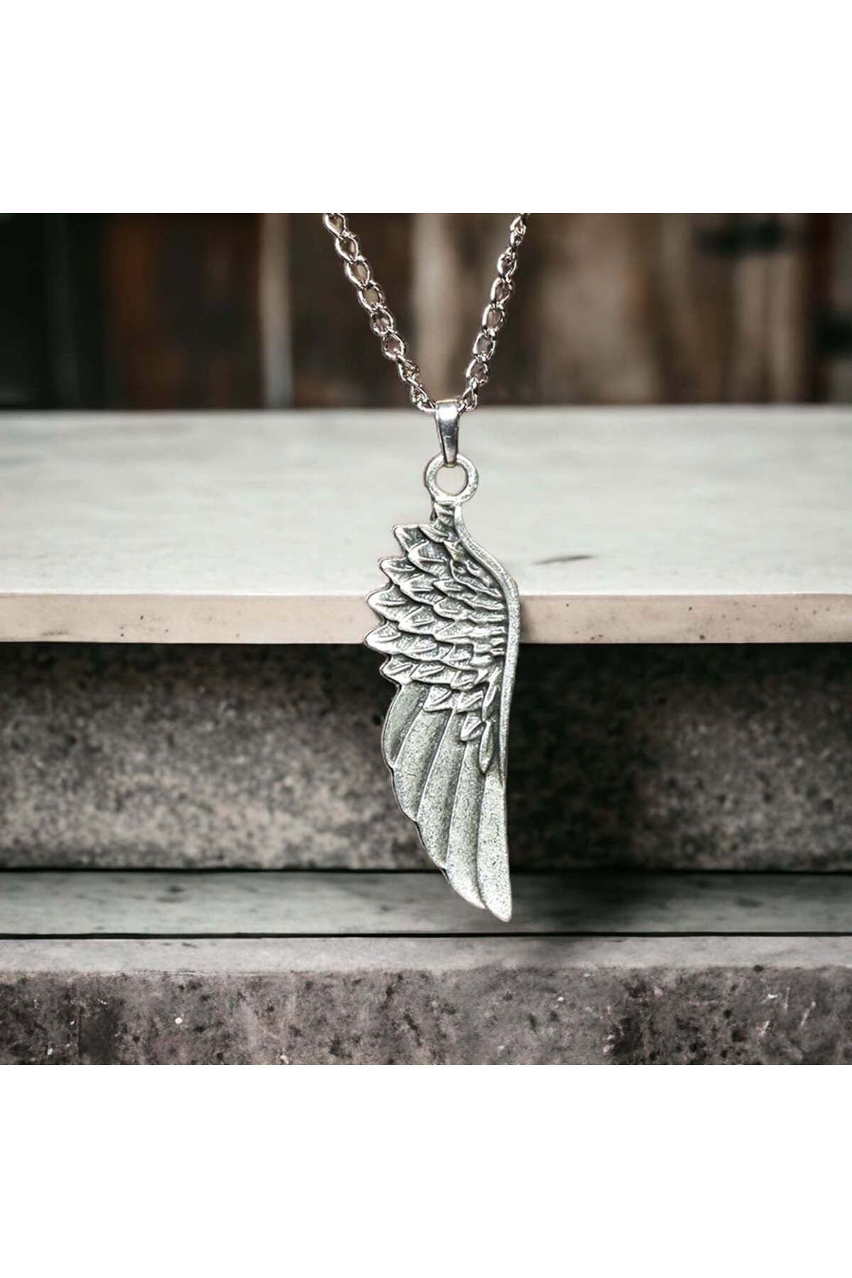 renery Silver Plated Wing Necklace