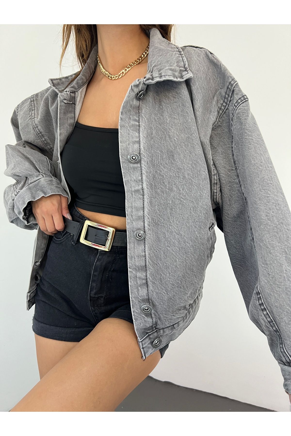 Women Casual Turndown Collar Corduroy Balloon Sleeve Single Breasted Crop  Jacket - The Little Connection