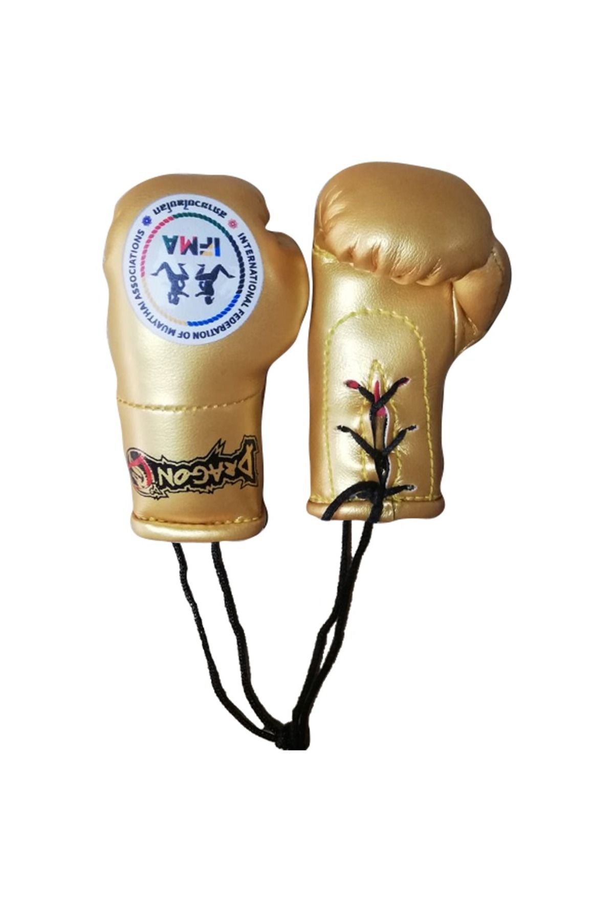 تجهیزات بوکس طلایی AC1347 Muay Thai Boxing دستکش Keychain Mascot Double Dragondo