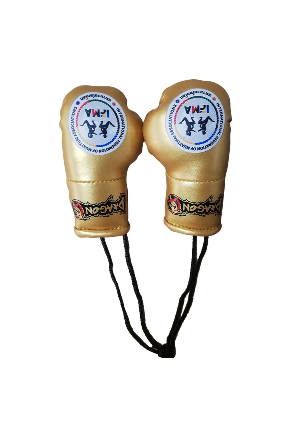 تجهیزات بوکس طلایی AC1347 Muay Thai Boxing دستکش Keychain Mascot Double Dragondo