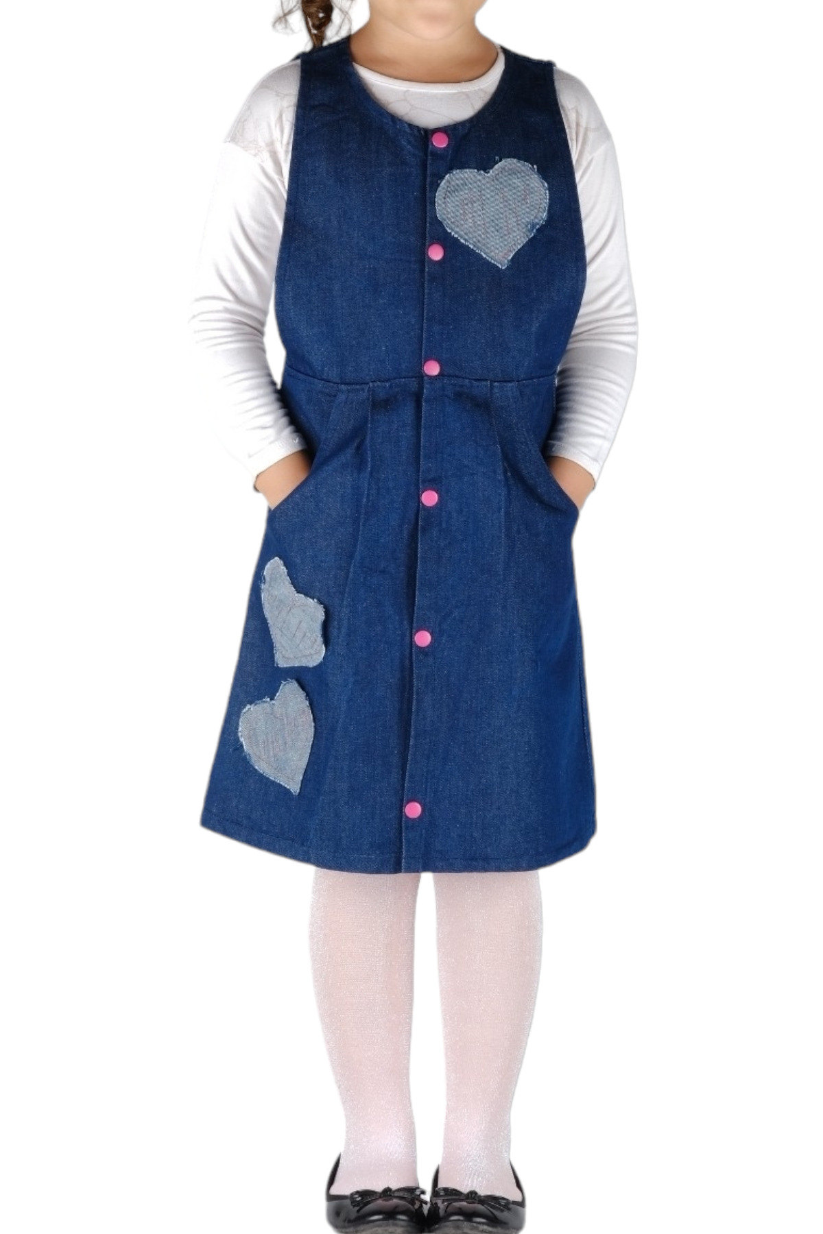 Zesku Dress Kız çocuk Jile Kot Elbise 4/6 Yaş fotoğrafı 7 (önizleme)