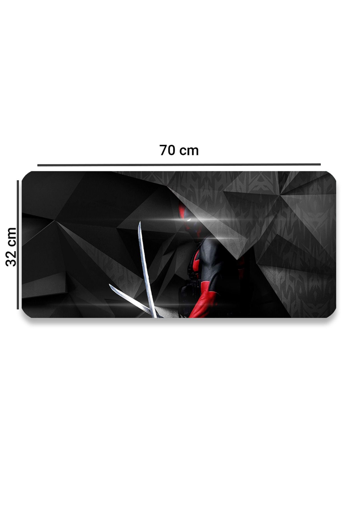 SonicTouch-Deadpool Patterned Non-Slip Gaming Gamer Desktop Seamless Keyboard Mouse Pad 32x70cm 3