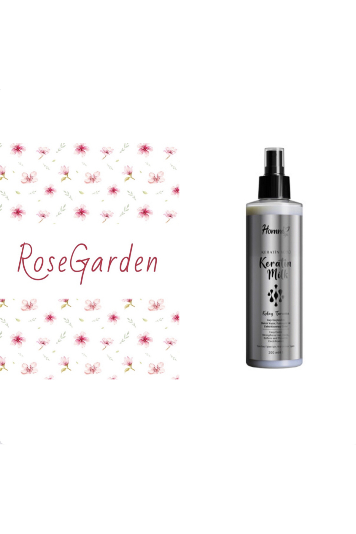 hommlife KERATİN SÜTÜ SPREY 200 ML — Rose7788998