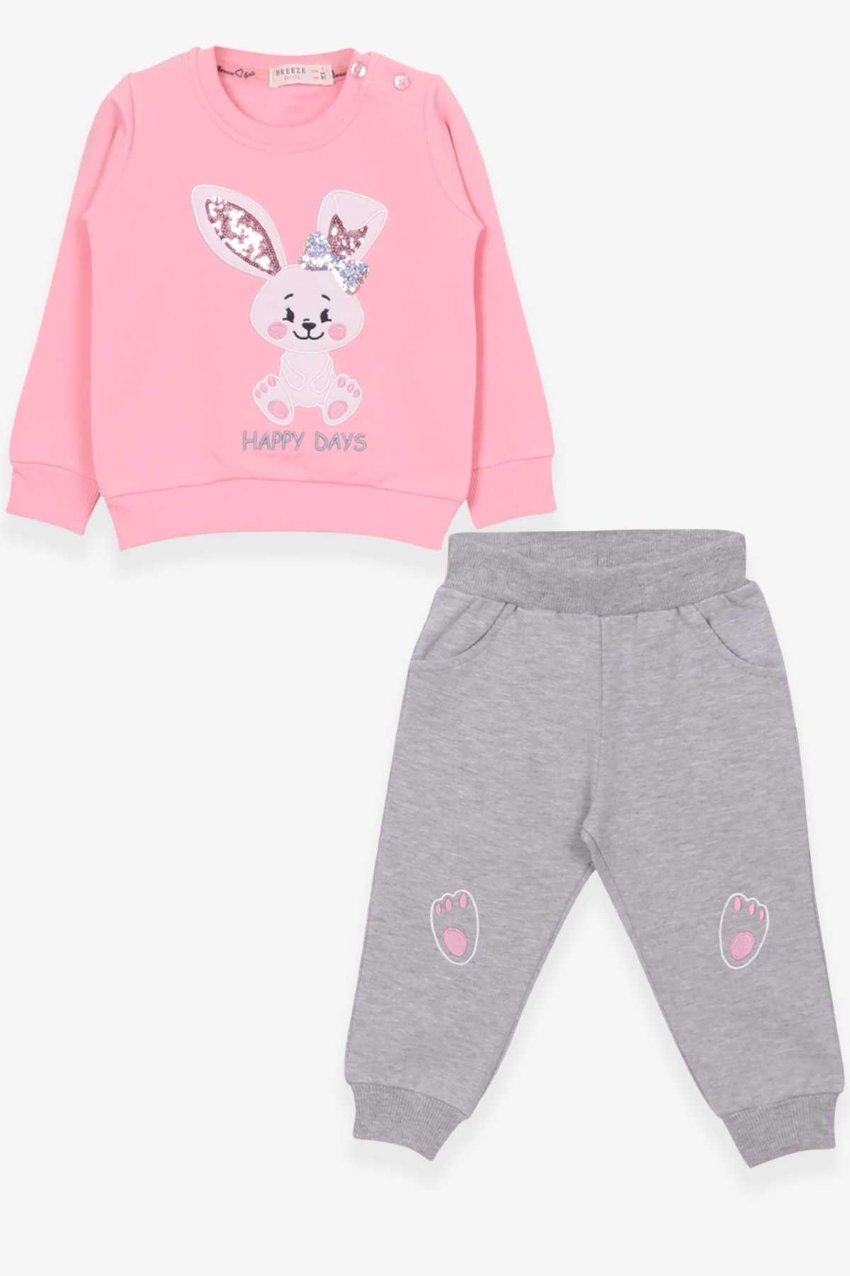 Breeze Girl s Tracksuit Set with Rabbit Embroidery Age 1 4